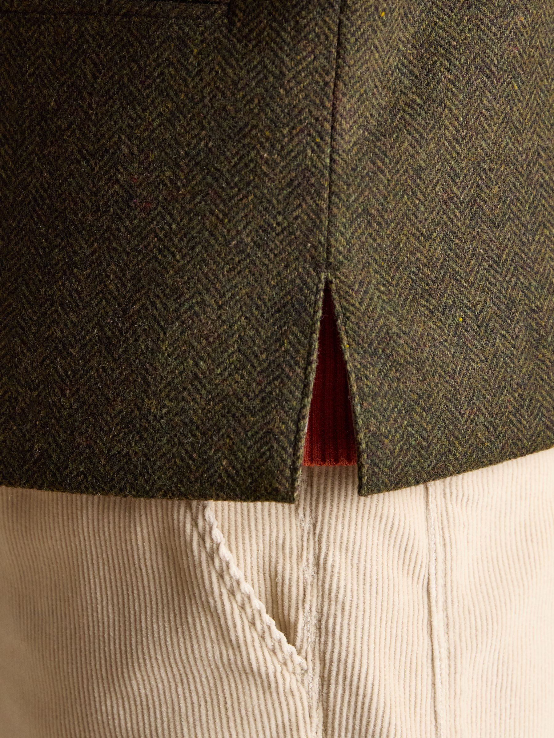 Green Wool Blend Tweed Gilet - Image 10 of 12