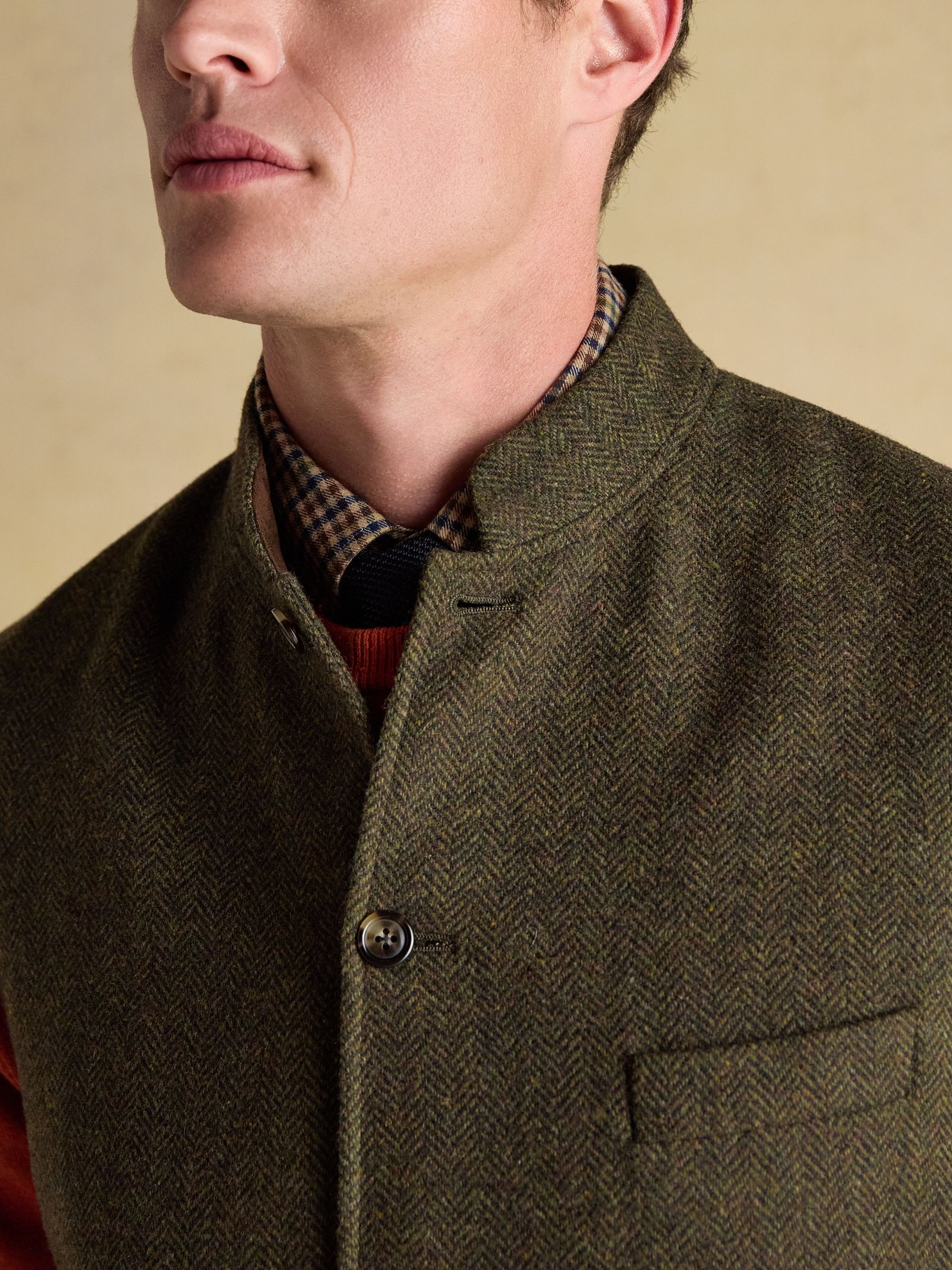 Green Wool Blend Tweed Gilet - Image 5 of 12