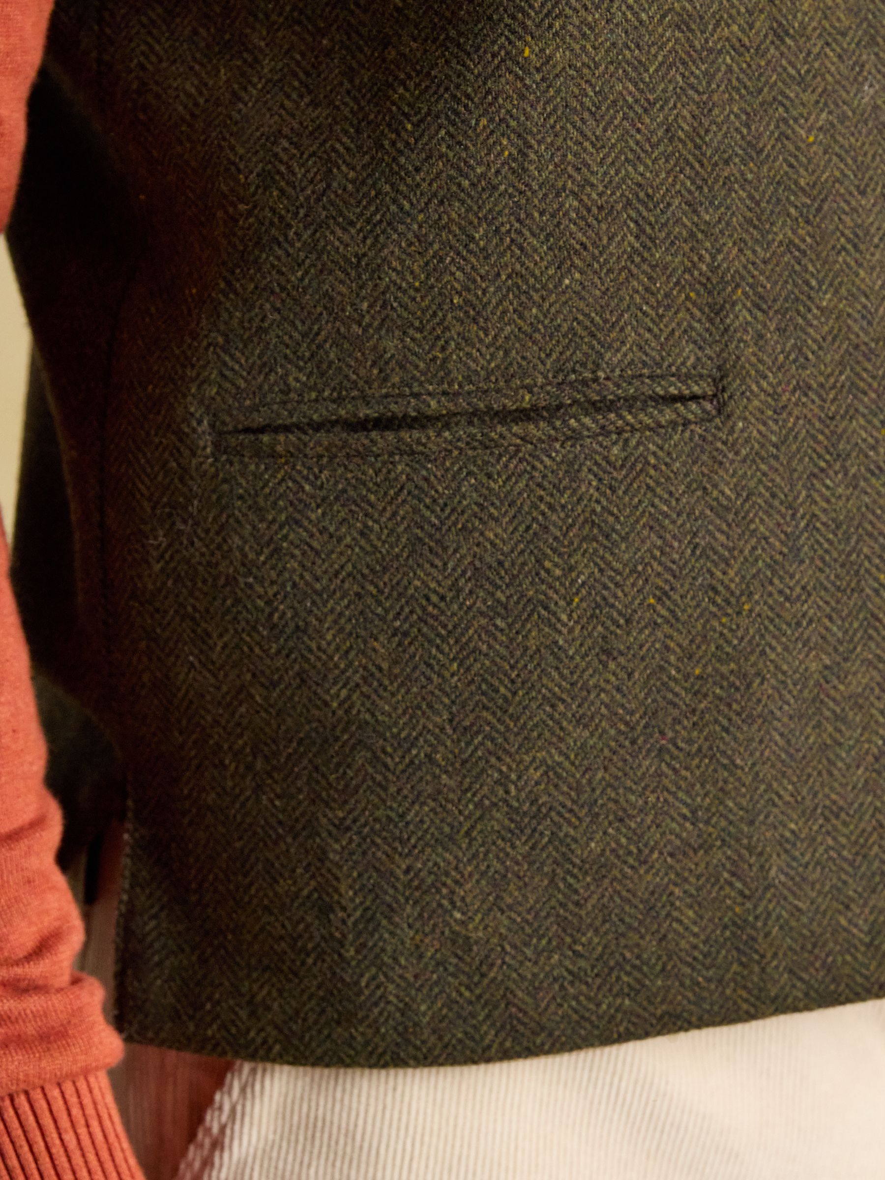 Green Wool Blend Tweed Gilet - Image 7 of 12