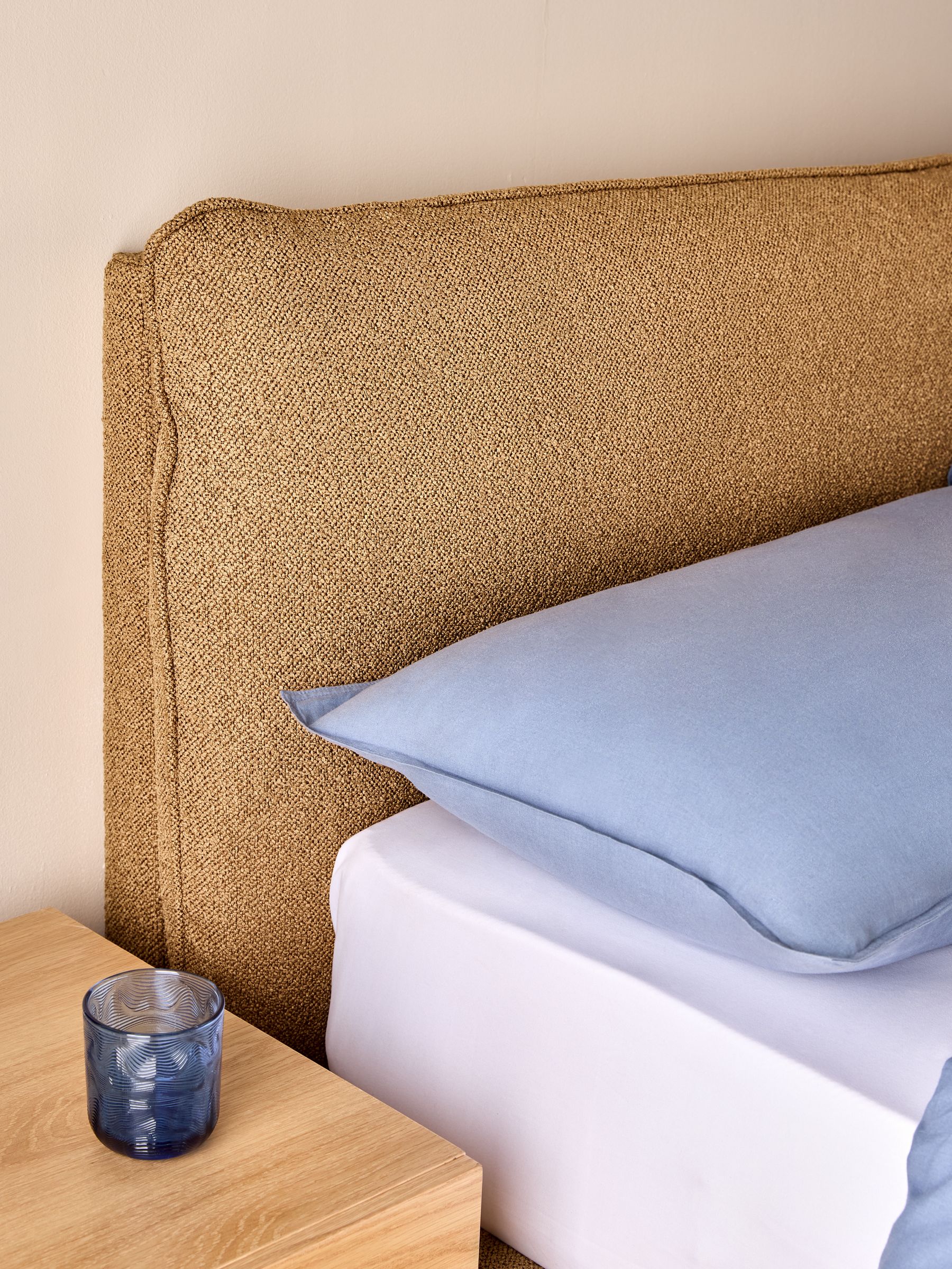 Soft Touch Boucle Caramel Bed Harlow Bed - Image 2 of 3