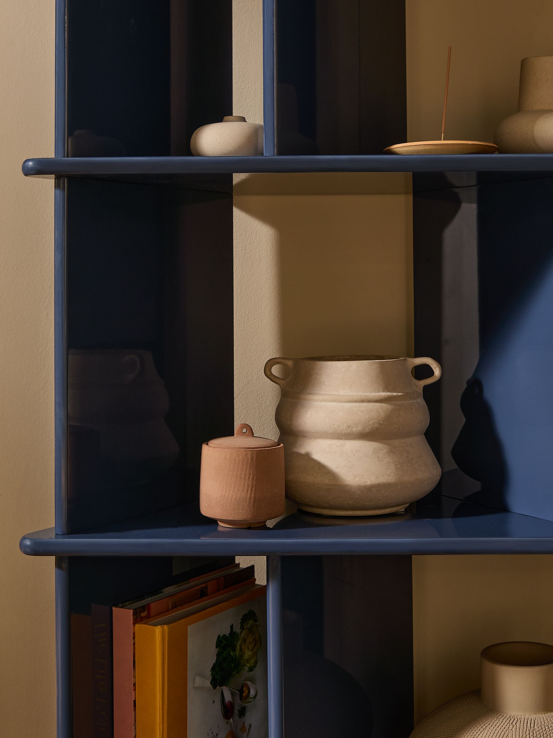 Ingrid Narrow Shelving Unit in Navy - Image 3 of 6