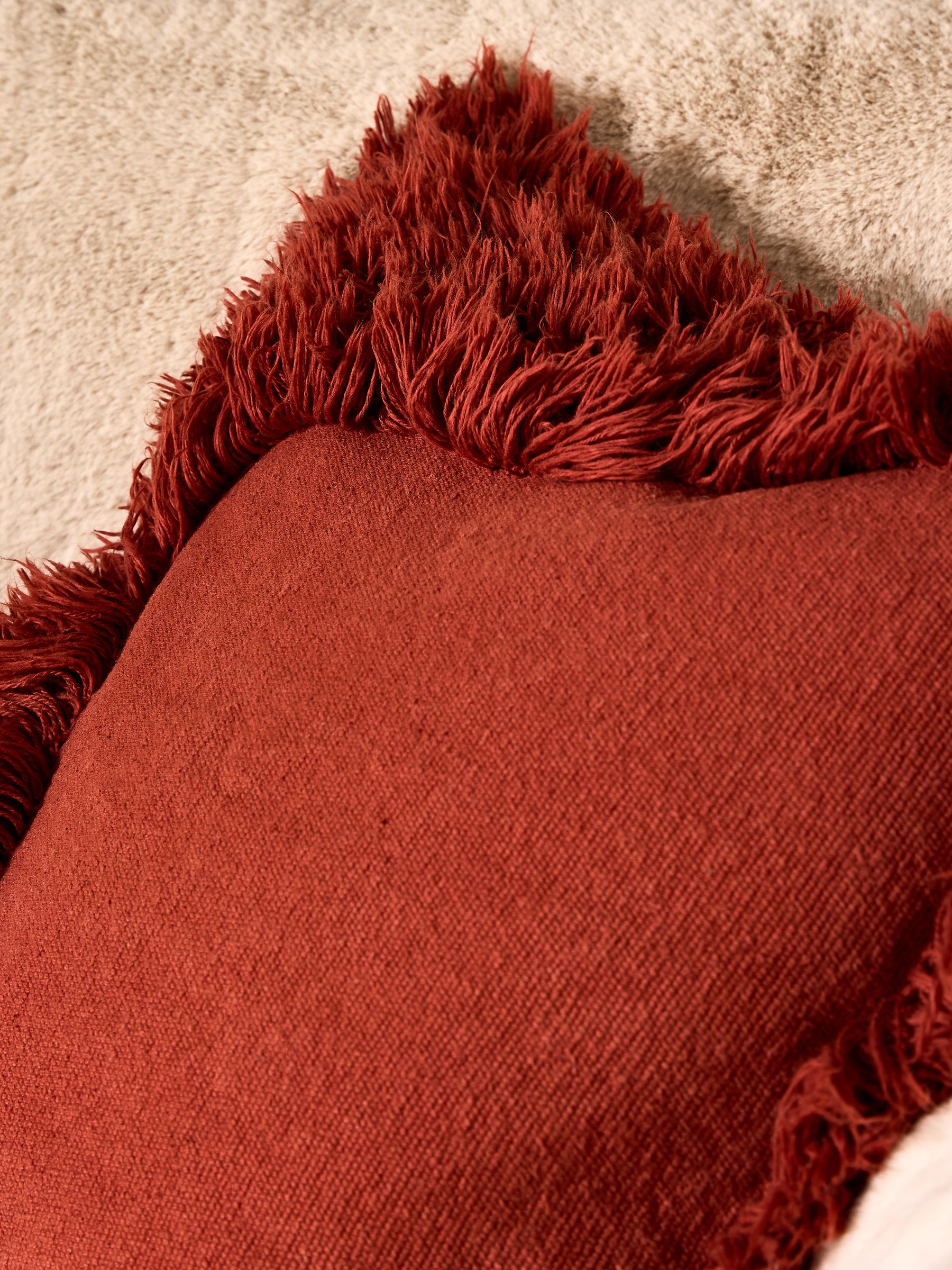 Nera Tufted Cushion in Rust - Image 3 of 4