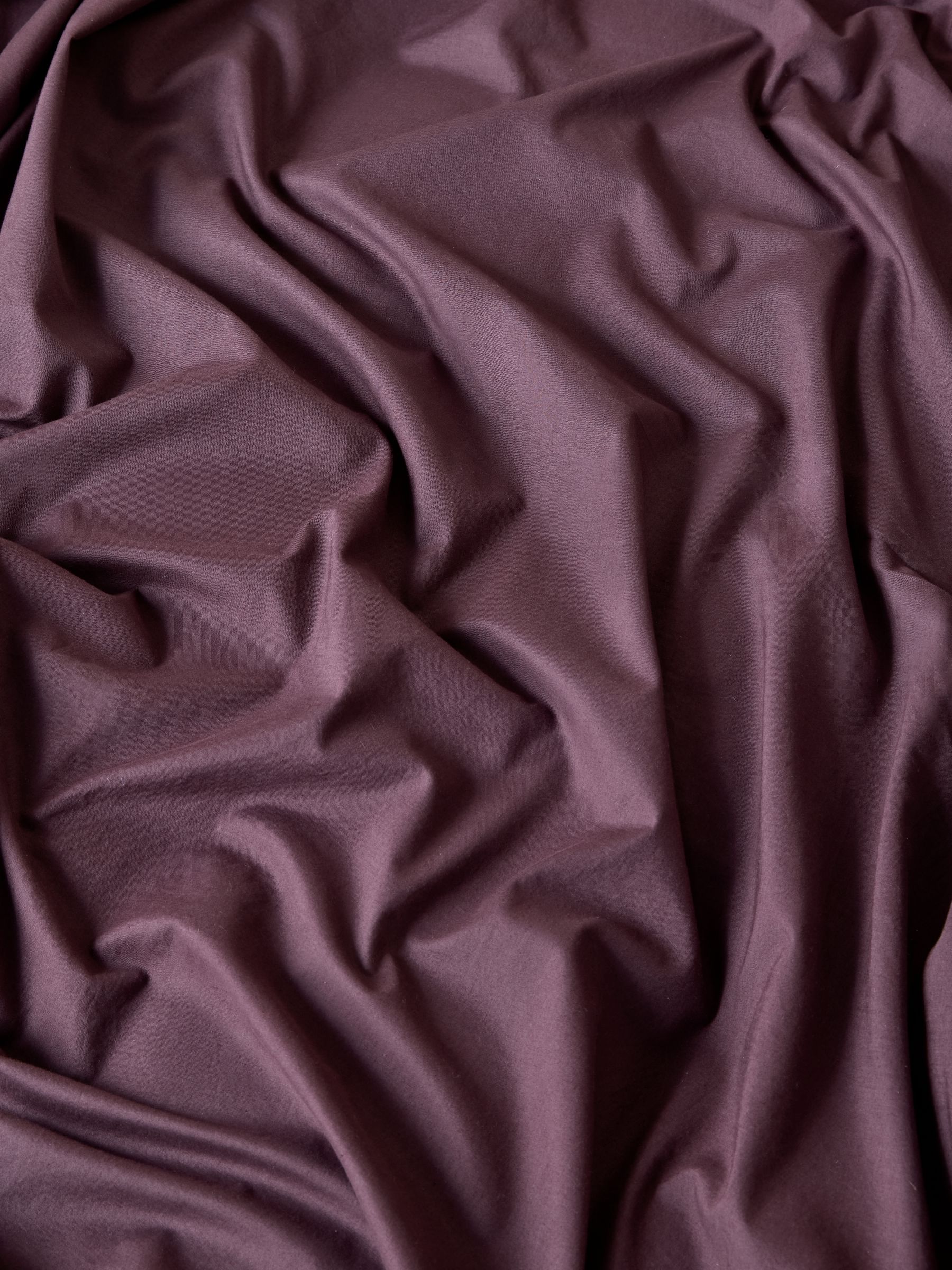 Cosy Washed Cotton Extra Deep Fitted Sheet in Aubergine Purple - Image 3 of 3