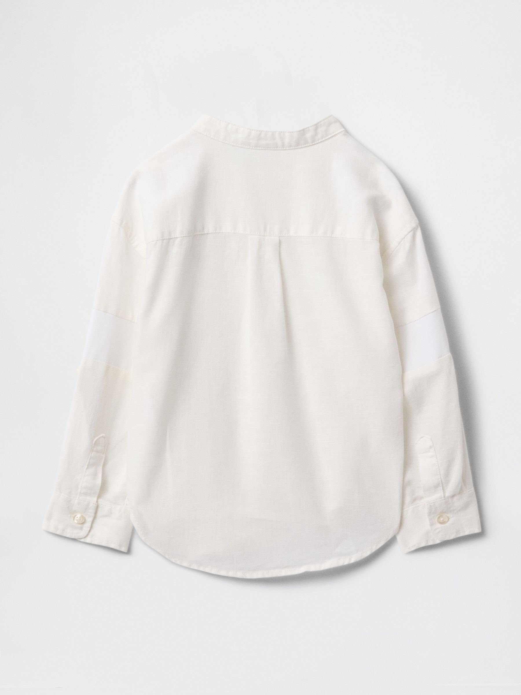 White Brannan Bear Linen-Cotton Shirt (6mths-5yrs) - Image 2 of 3