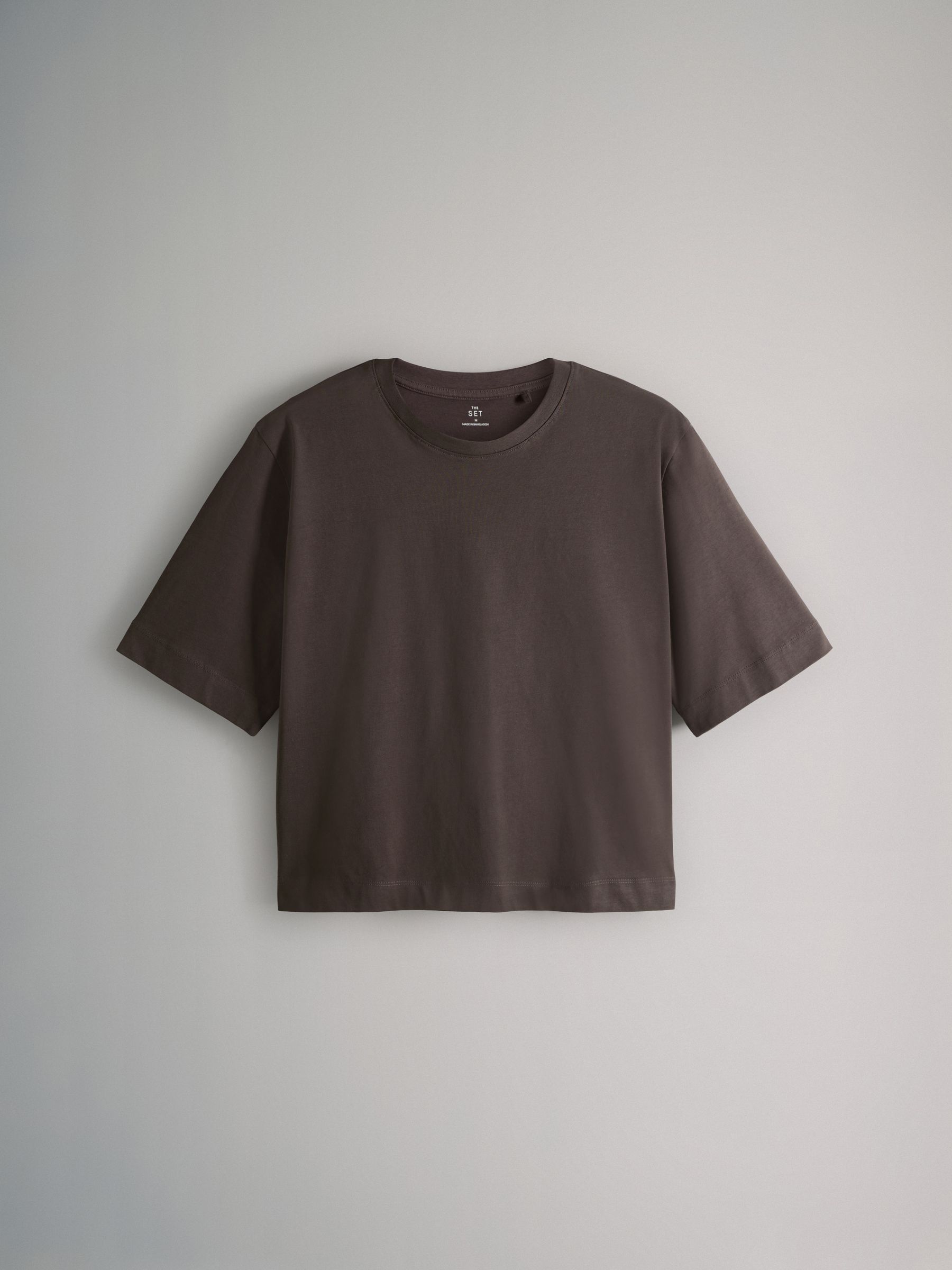 Black/Chocolate Brown/Taupe Brown/Neutral/White - 5 Pack Heavyweight Relaxed Short Sleeve T-Shirts - Image 6 of 8