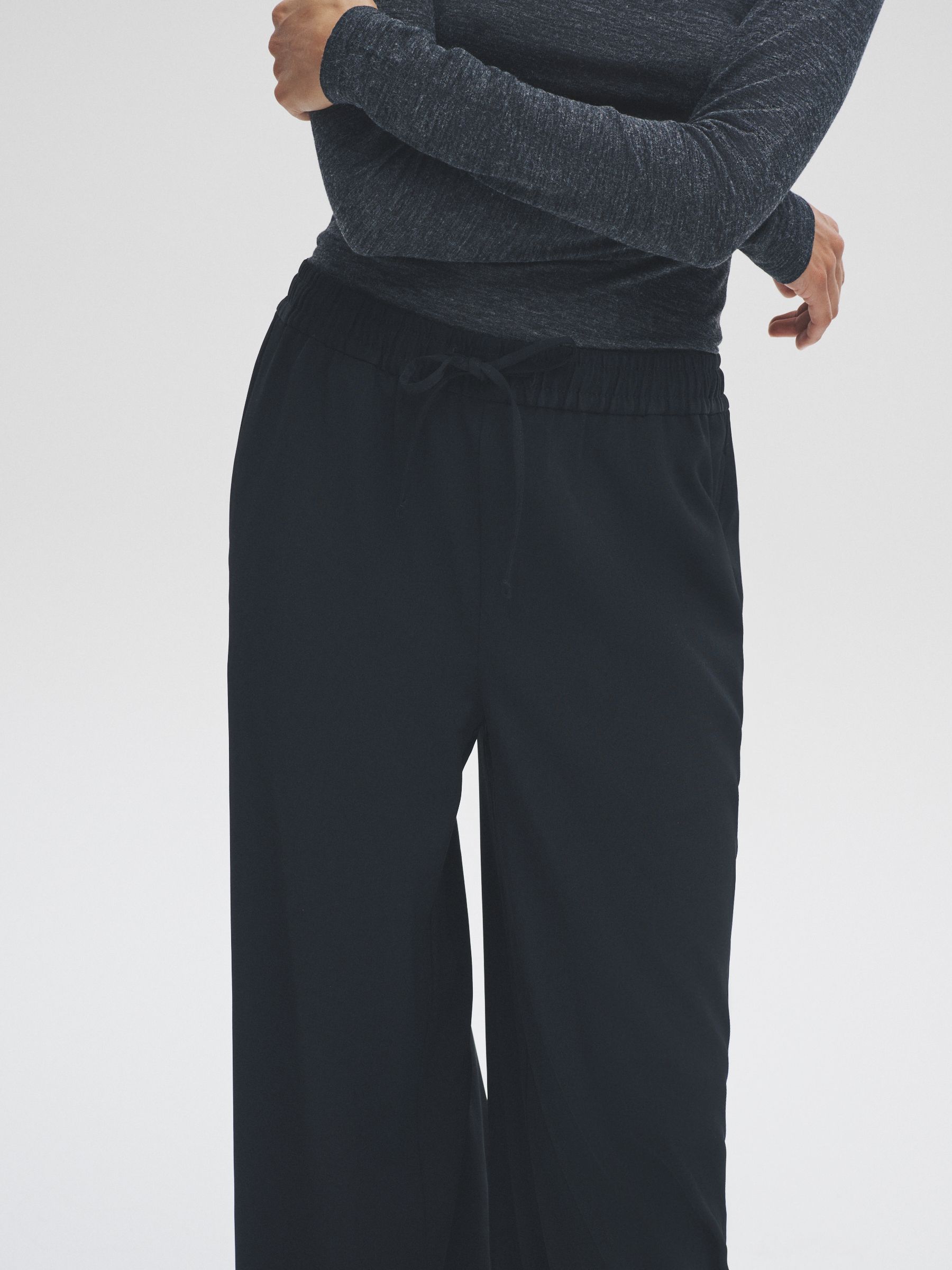 Black - 2 Pack Wide Leg Trousers - Image 5 of 11