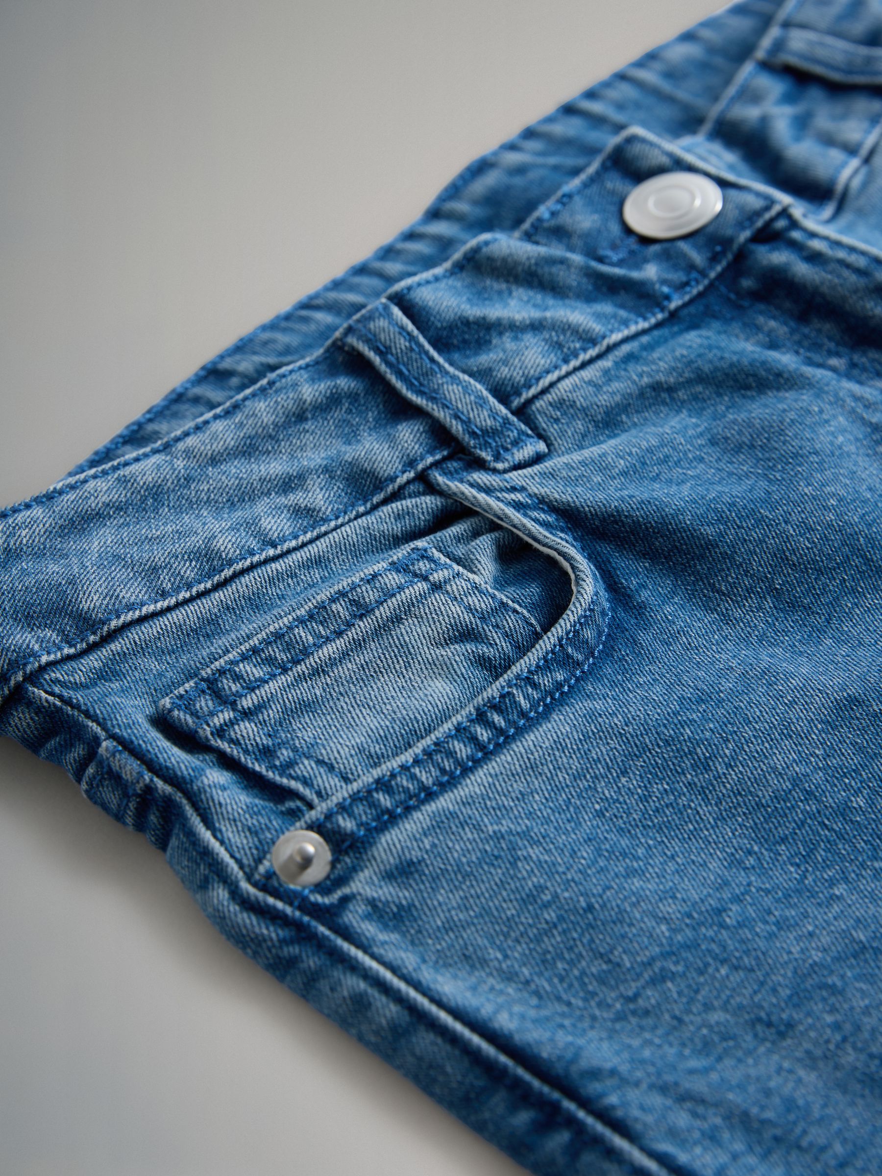 Mid Blue/Grey - 2 Pack Denim Skinny Jeans - Image 11 of 11