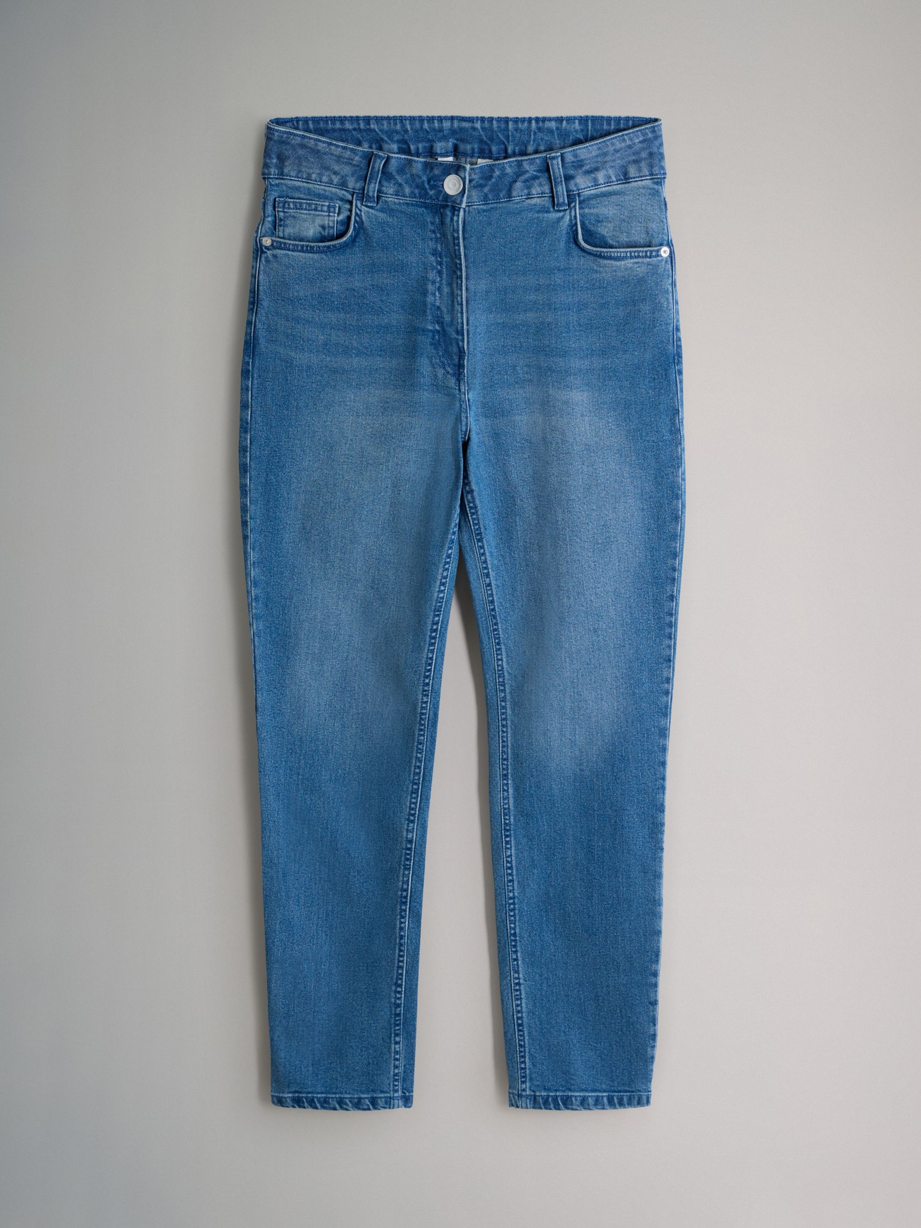 Mid Blue/Grey - 2 Pack Denim Skinny Jeans - Image 8 of 11