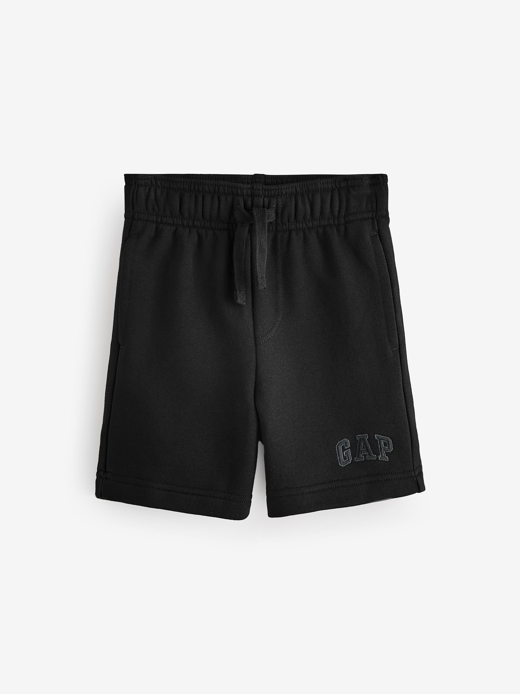 Black Logo Pull On Fleece-Lined Shorts (4-13yrs) - Image 1 of 4