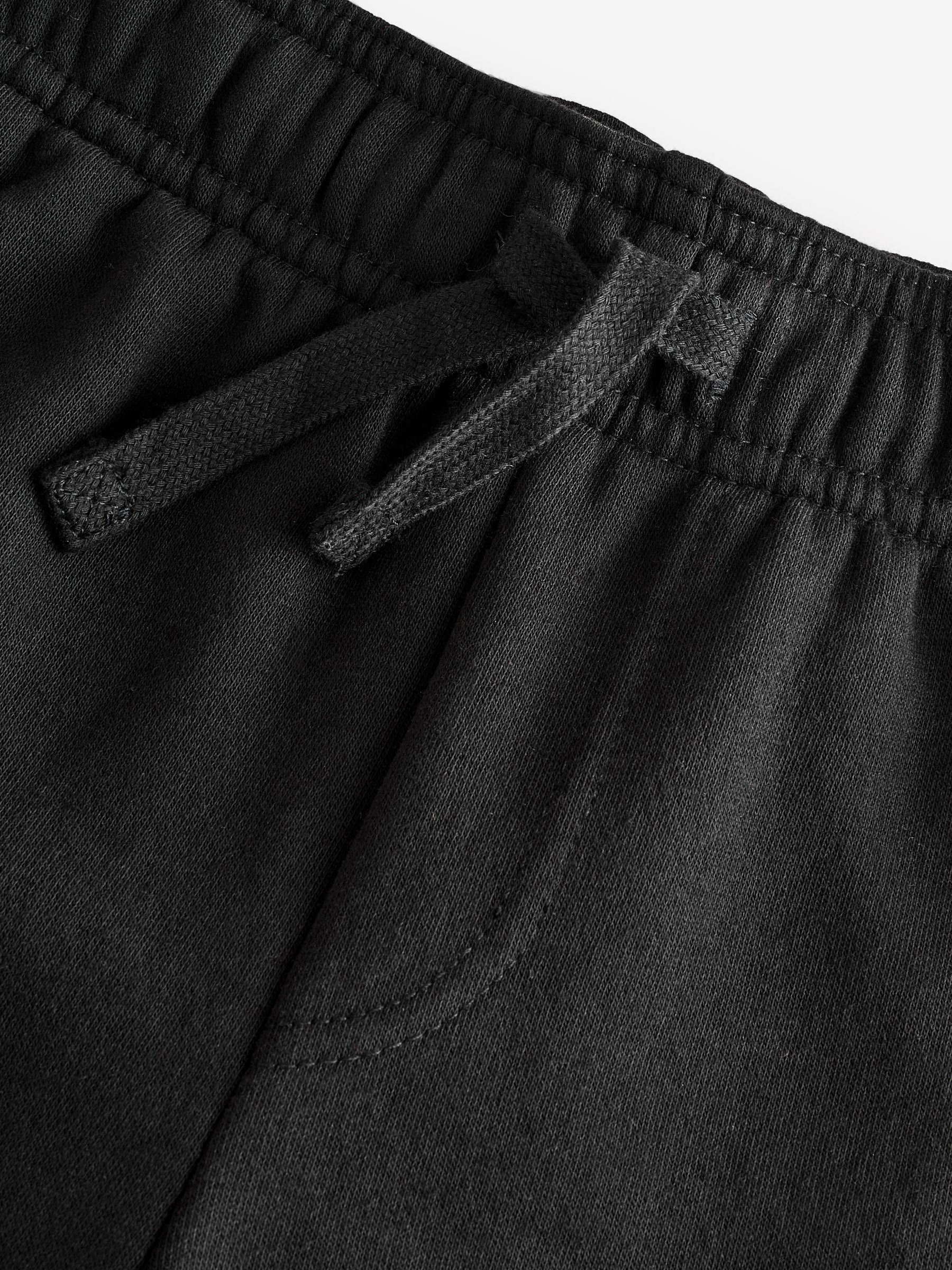Black Logo Pull On Fleece-Lined Shorts (4-13yrs) - Image 3 of 4