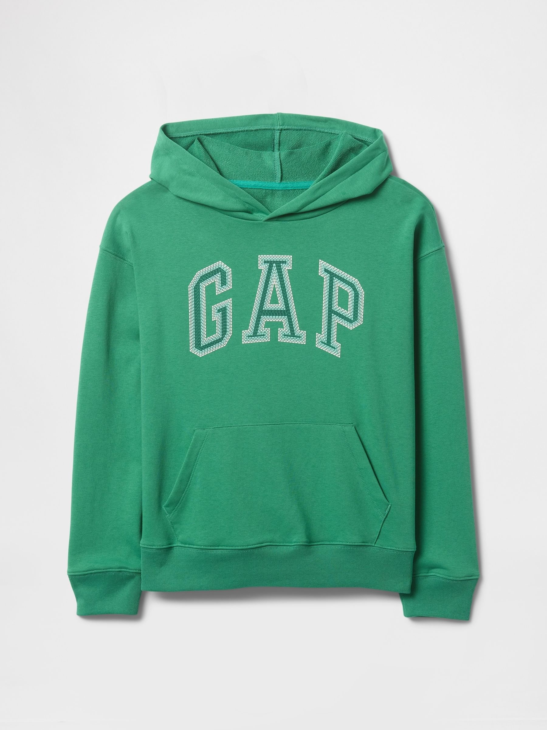 Green Pullover Vintage Logo Hoodie (4-13yrs) - Image 5 of 5