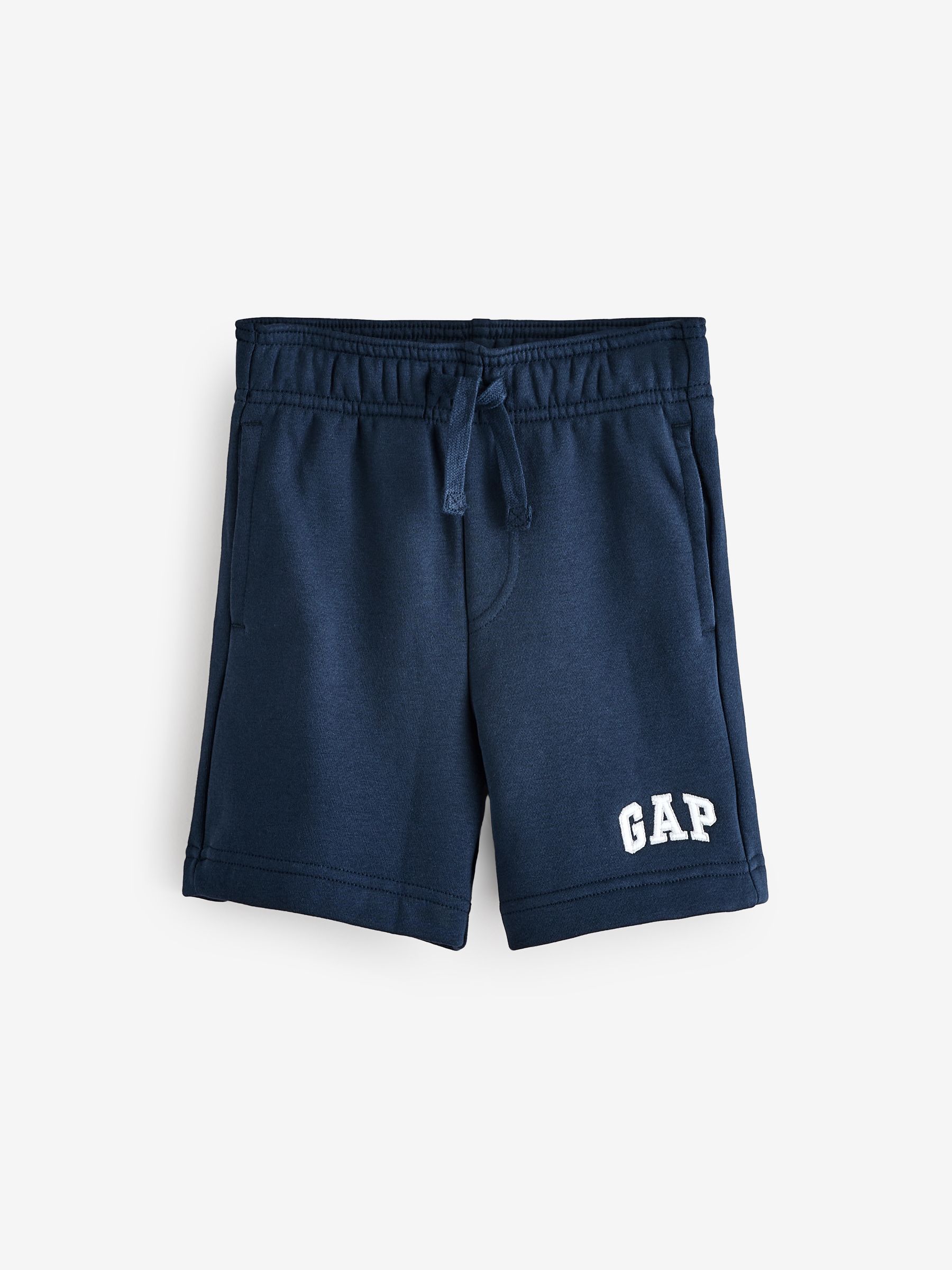 Navy Blue Logo Pull On Fleece-Lined Shorts (4-13yrs) - Image 1 of 4