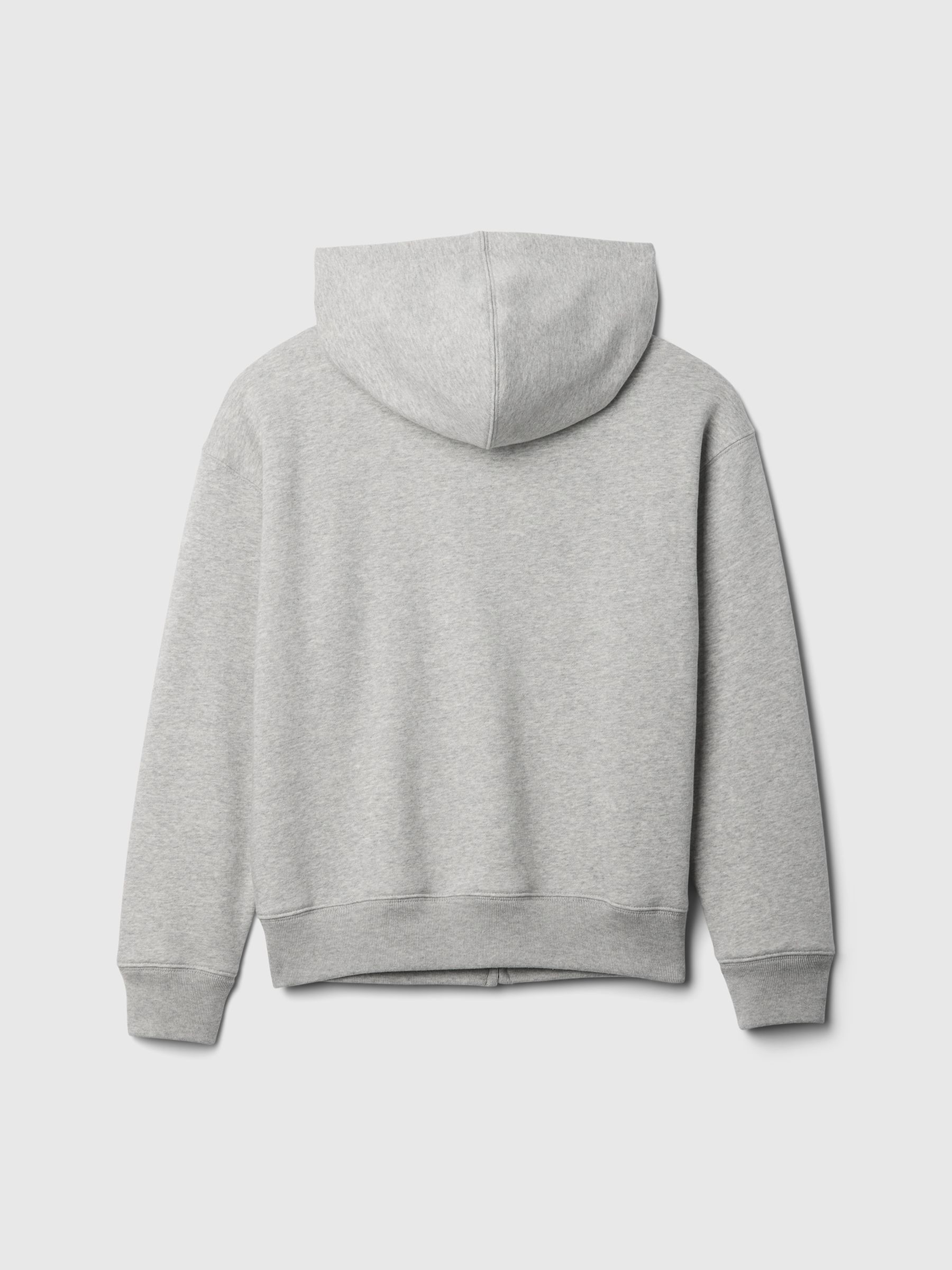 Grey Zip Up Vintage Logo Hoodie (4-13yrs) - Image 2 of 3
