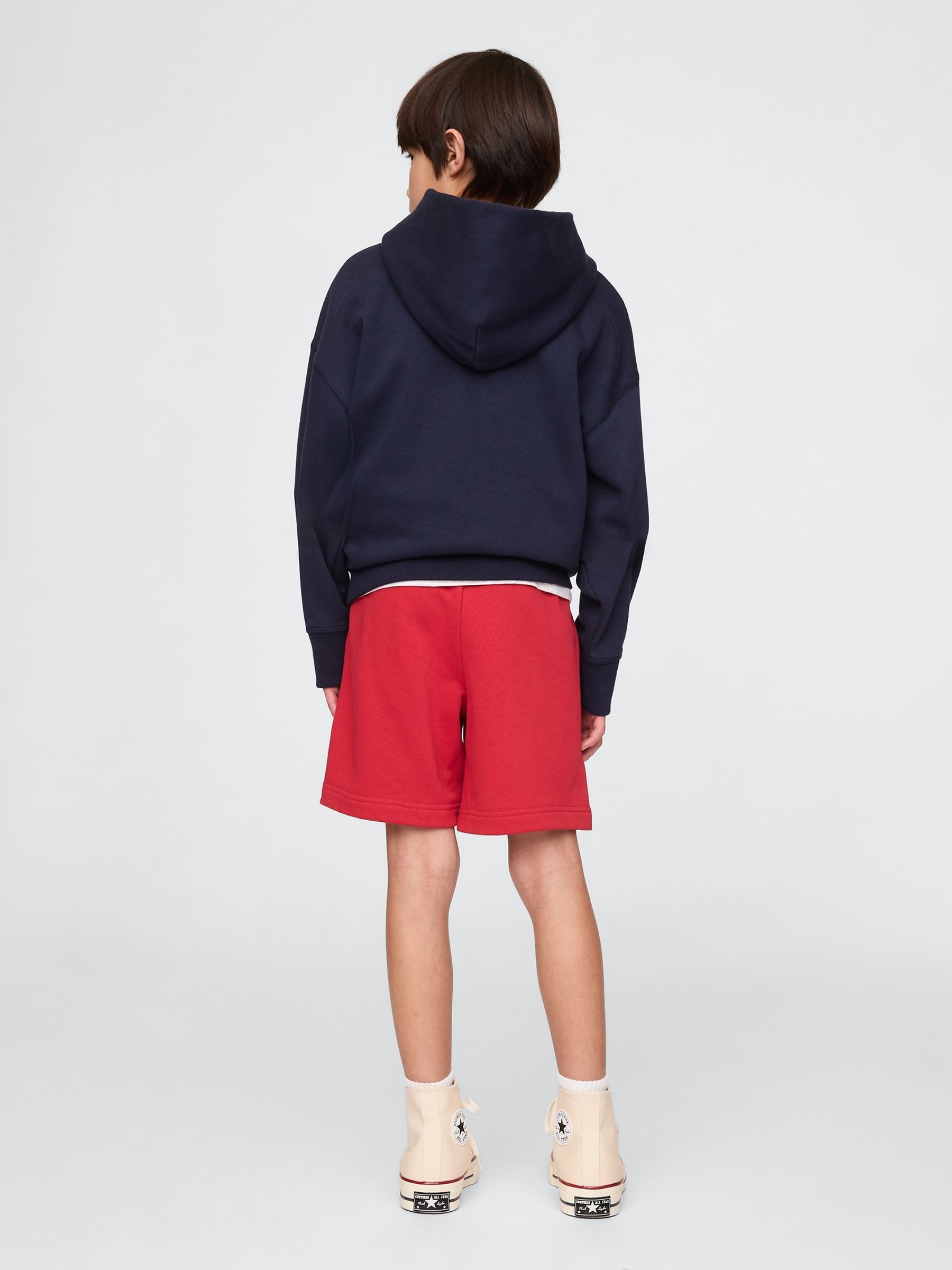 Red Logo Pull On Fleece-Lined Shorts (4-13yrs) - Image 2 of 5