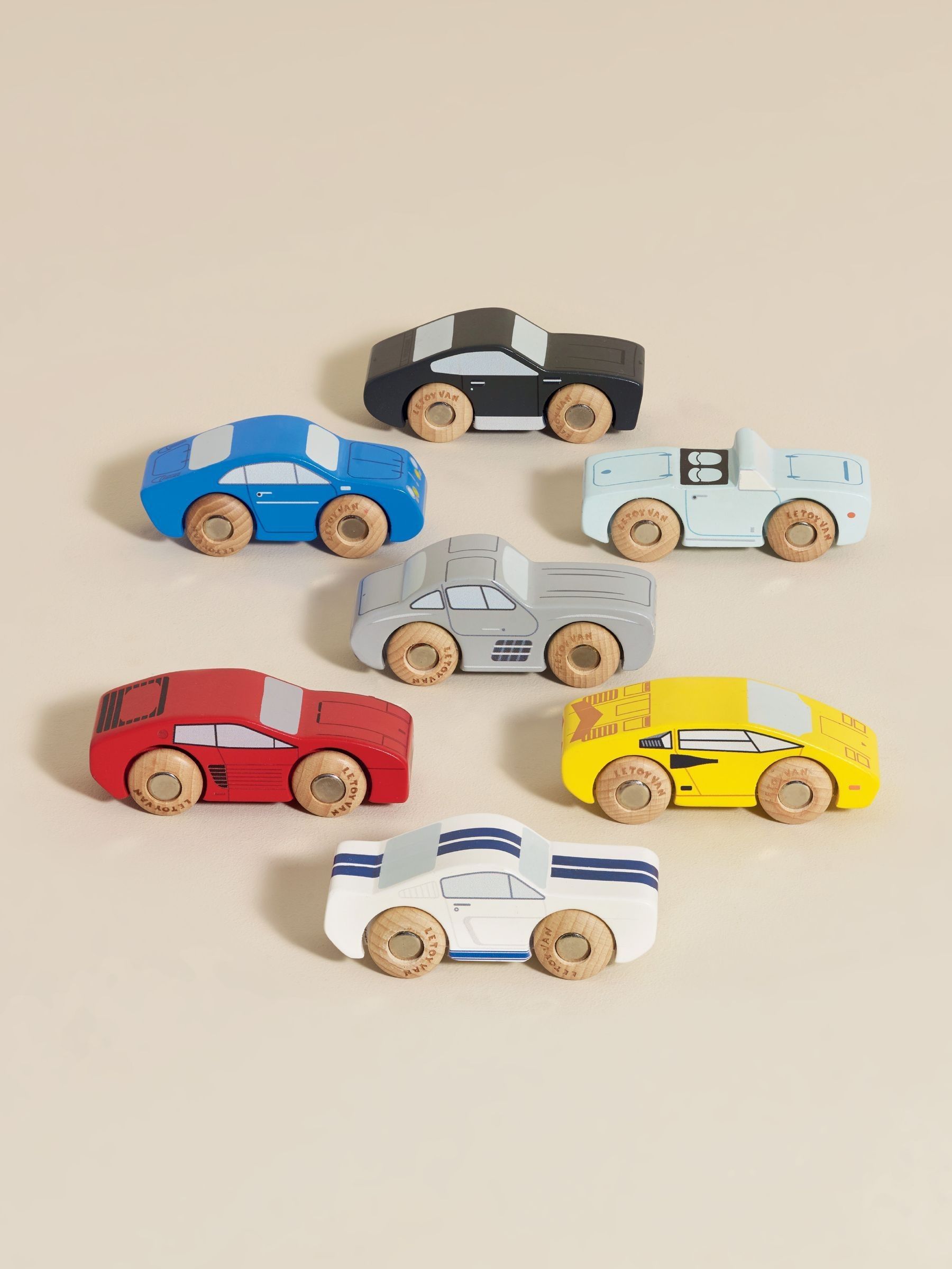 Le Toy Van Classic Wooden Sports Cars - Image 1 of 4 Le Toy Van Classic Wooden Sports Cars - Image 1 of 4