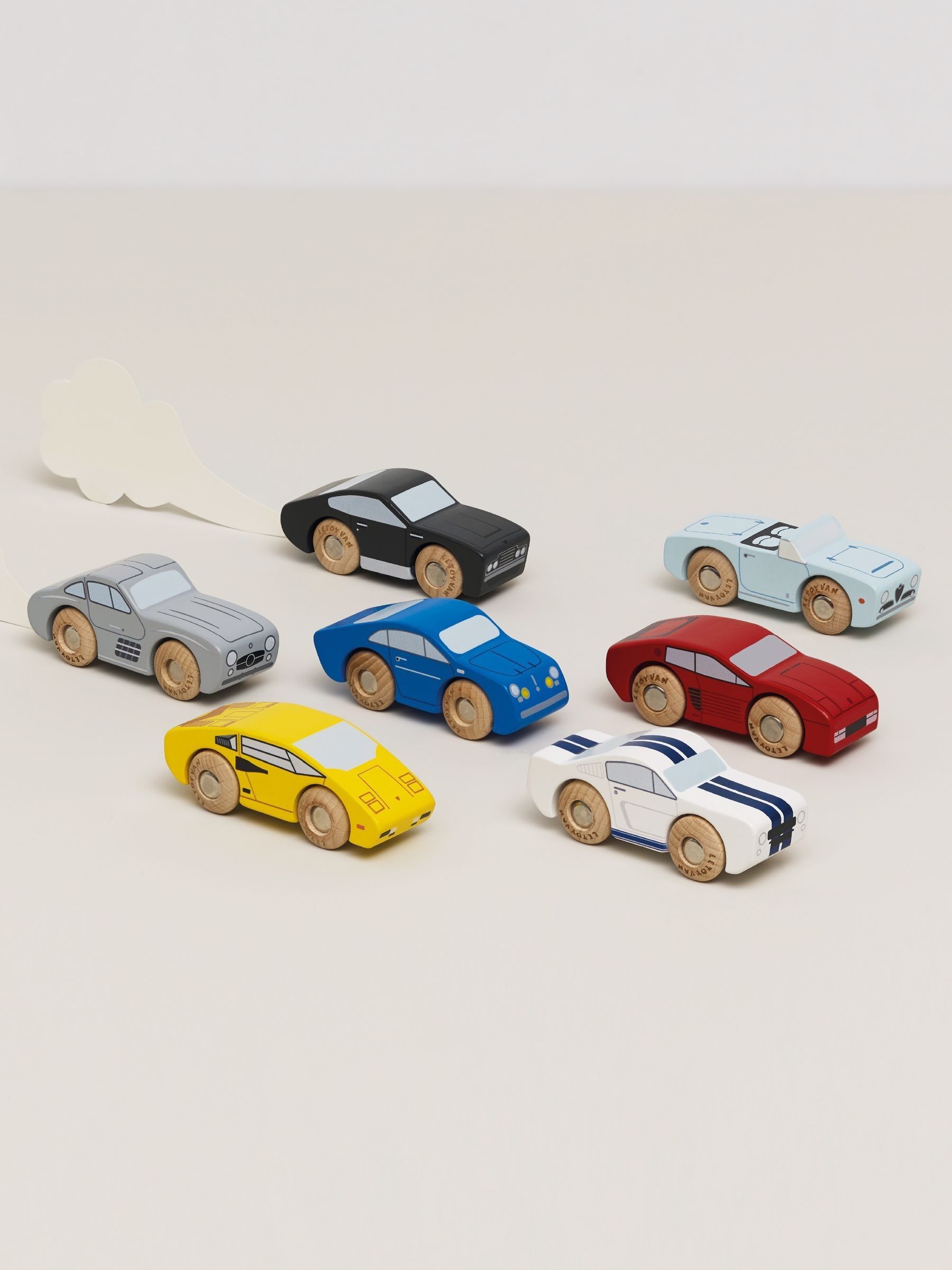 Le Toy Van Classic Wooden Sports Cars - Image 3 of 4