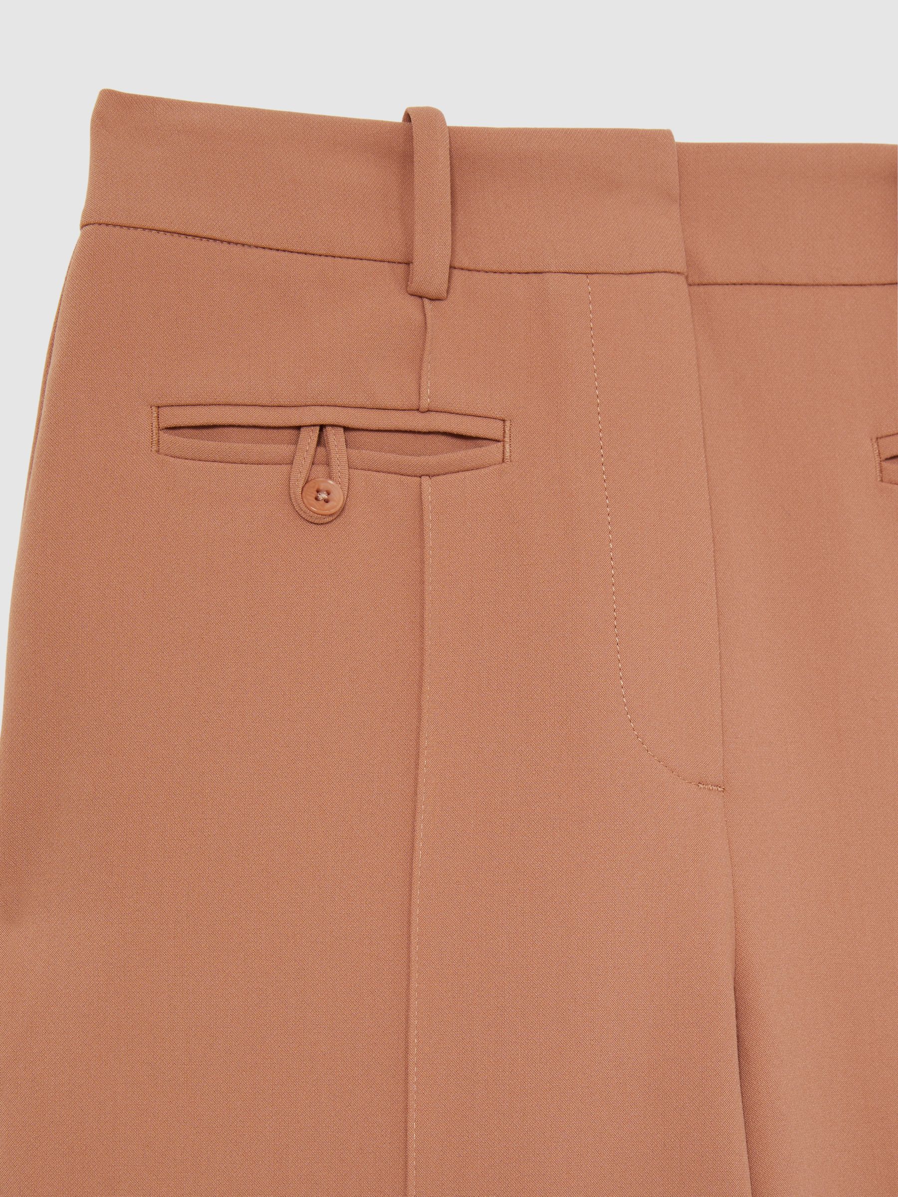 Petite Welt Pocket Flared Trousers in Tan - Image 7 of 7