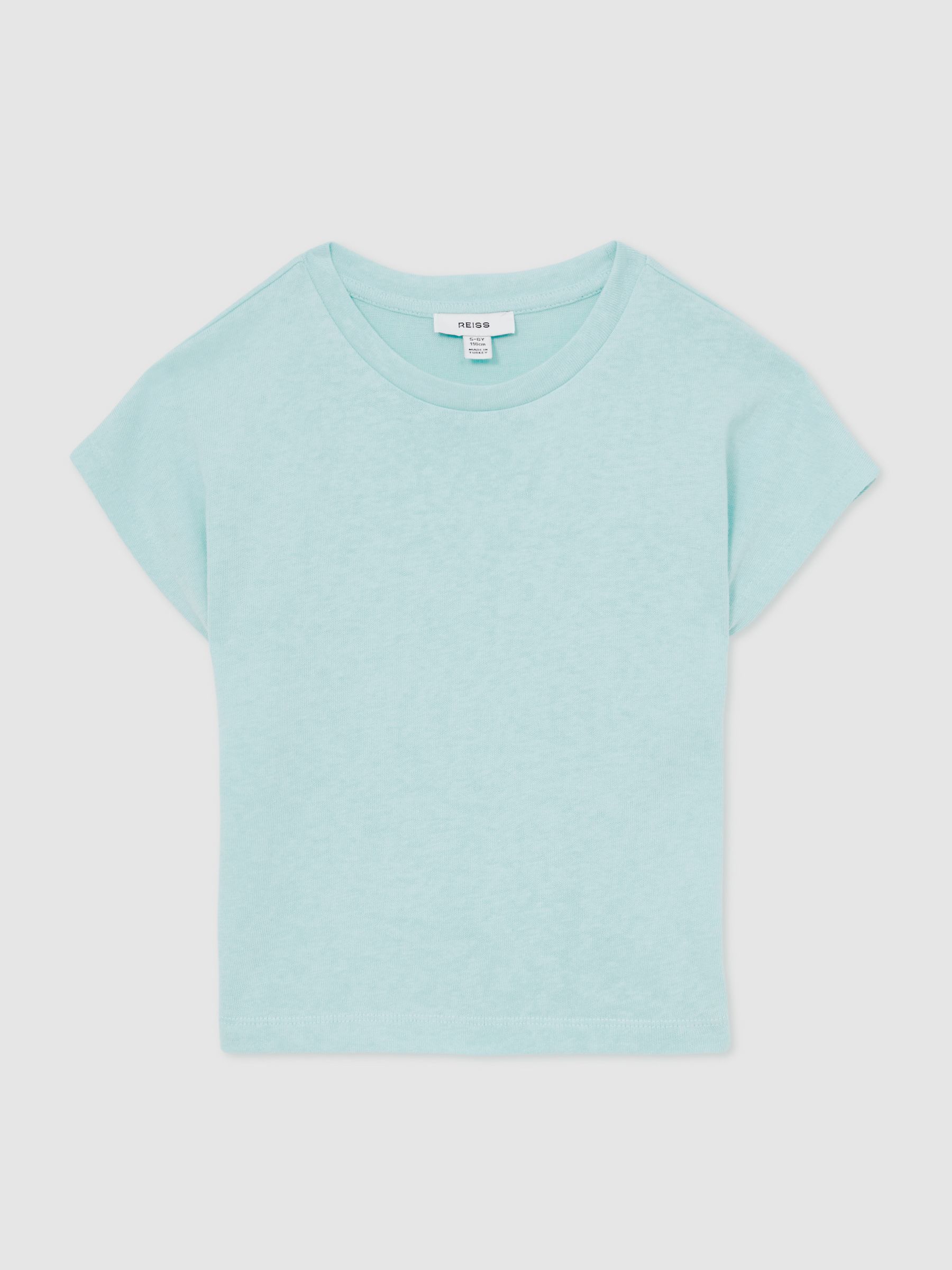 4-9 yrs Oversized Cotton-Blend T-Shirt in Blue - Image 2 of 5