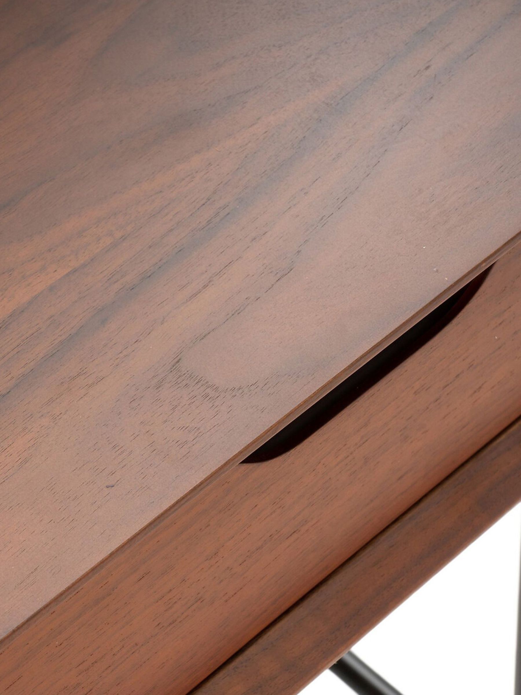 La Redoute Intérieurs Walnut Noyeto Wood & Metal Desk - Image 4 of 4