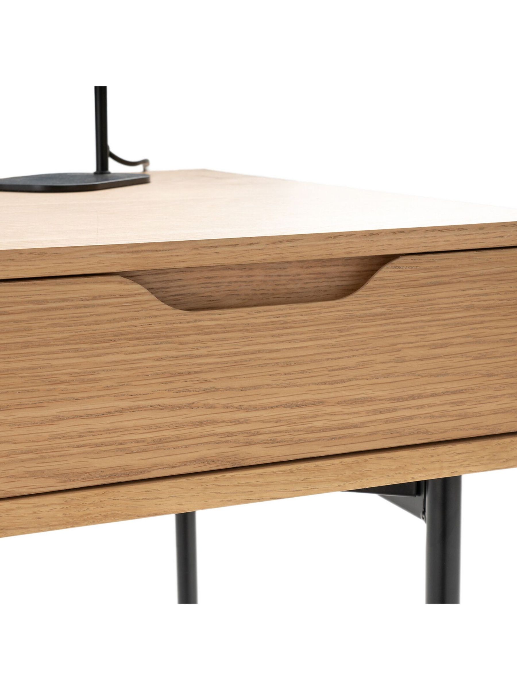 La Redoute Intérieurs Oak Noyeto Wood & Metal Desk - Image 4 of 4 La Redoute Intérieurs Oak Noyeto Wood & Metal Desk - Image 4 of 4