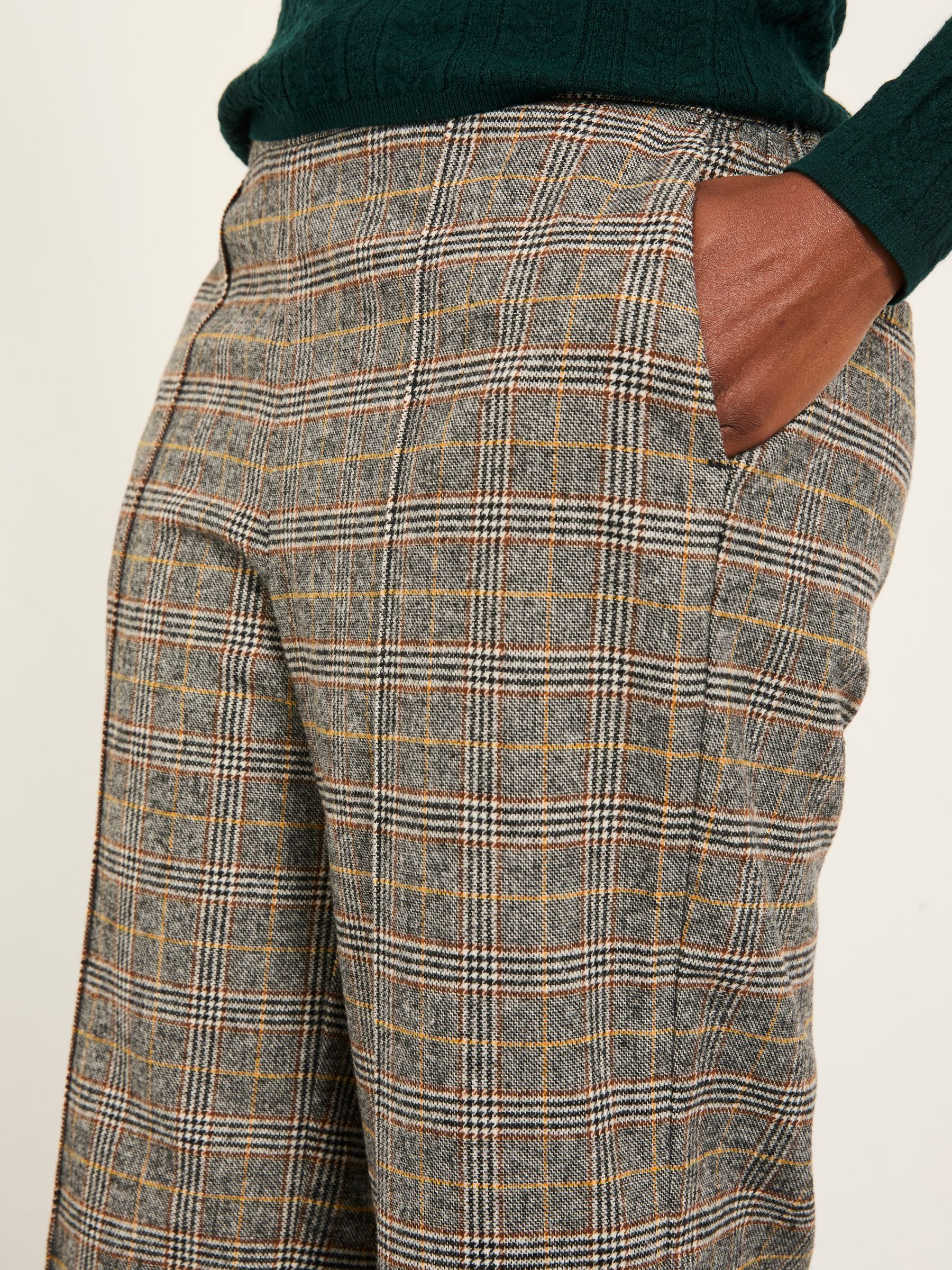 Lyra Charcoal Mid Check Trouser - Image 4 of 7