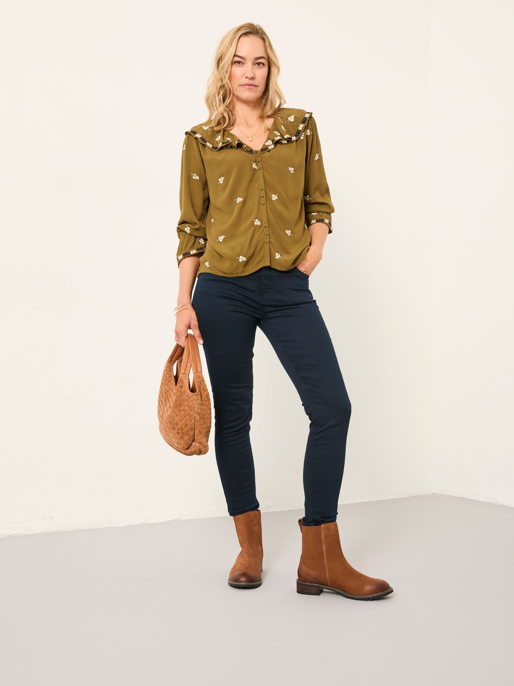 Hayle Navy Five Pocket Jegging - Image 4 of 5