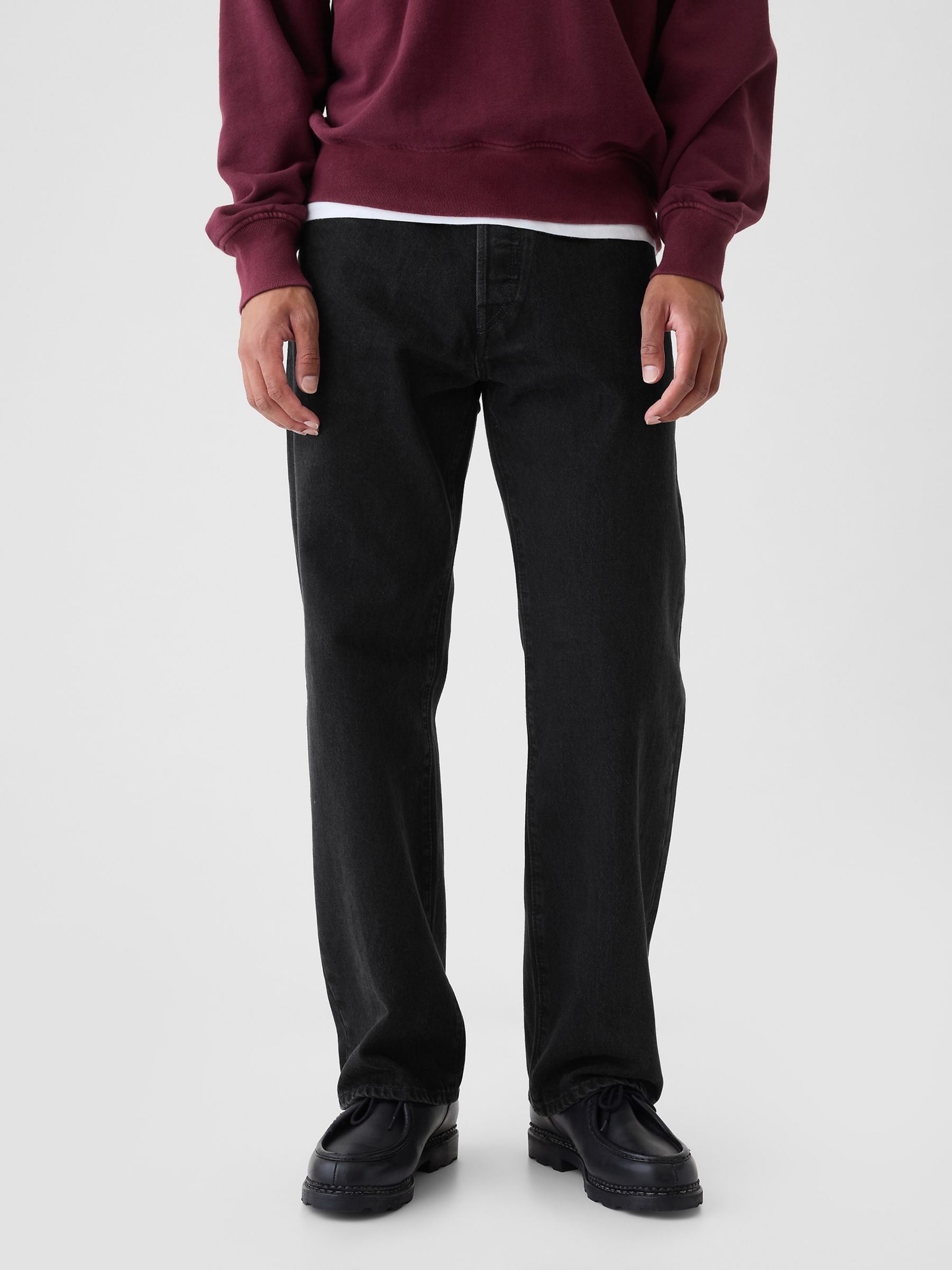 Black 90s Loose Jeans - Image 1 of 7