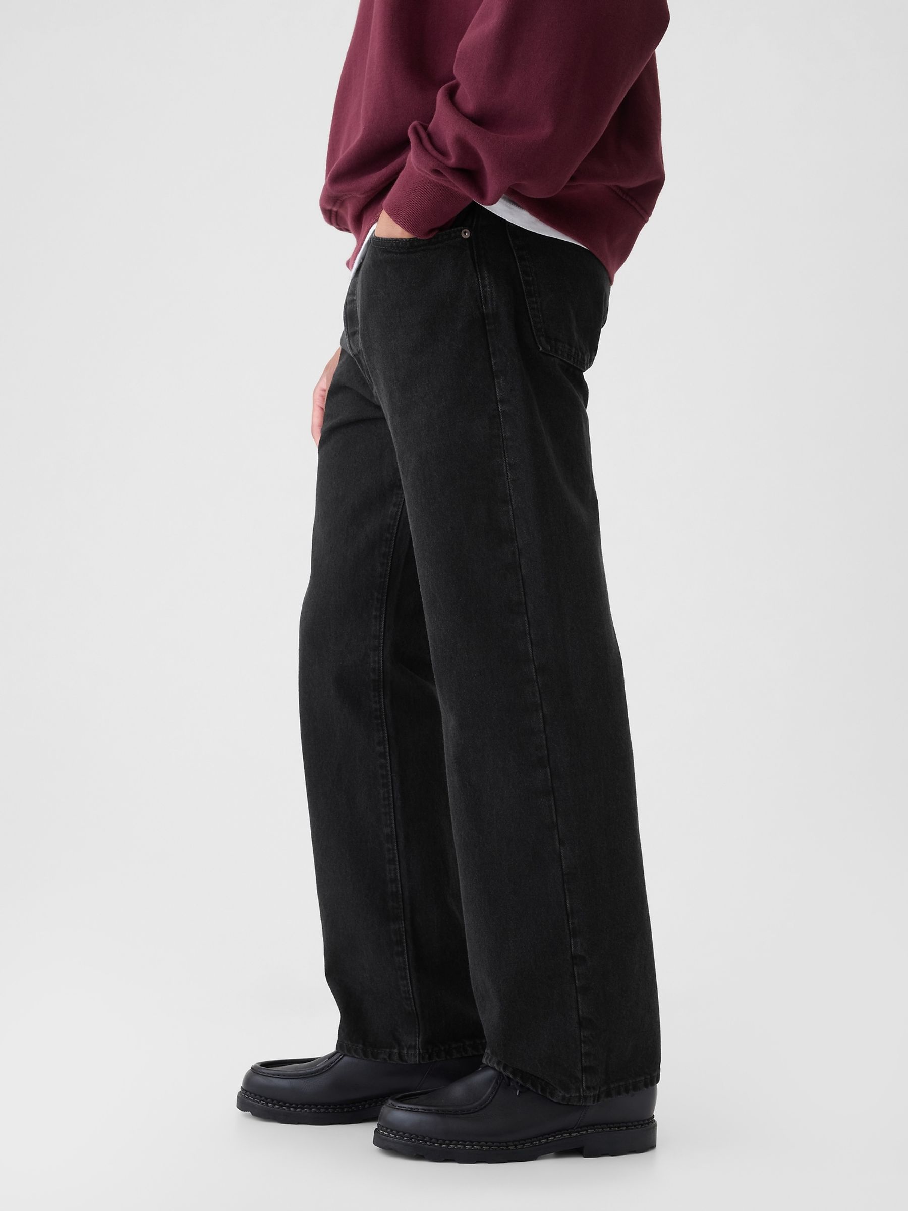 Black 90s Loose Jeans - Image 3 of 7