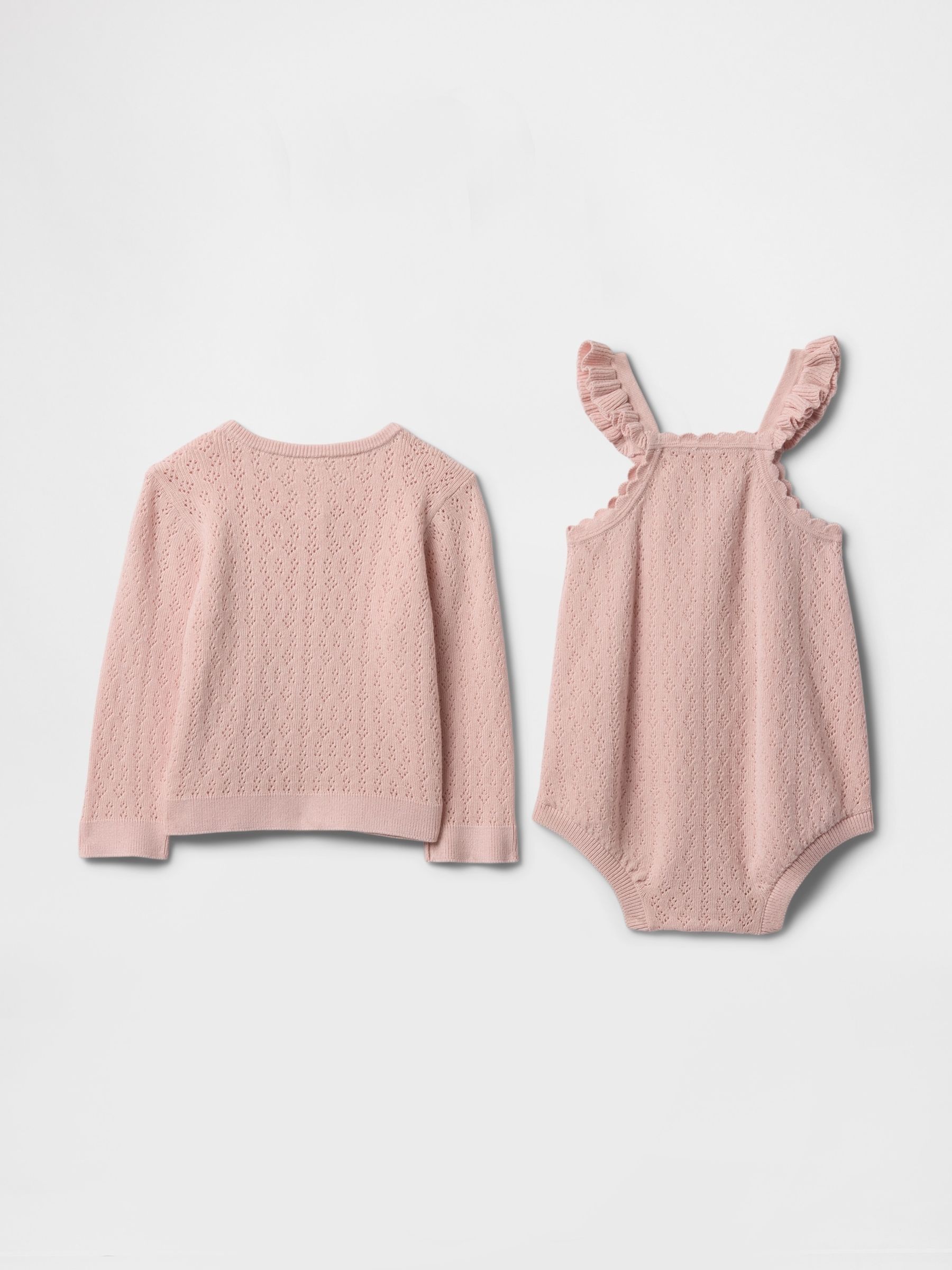 Pink Cardigan Outfit Set (Newborn-24mths) - Image 2 of 3