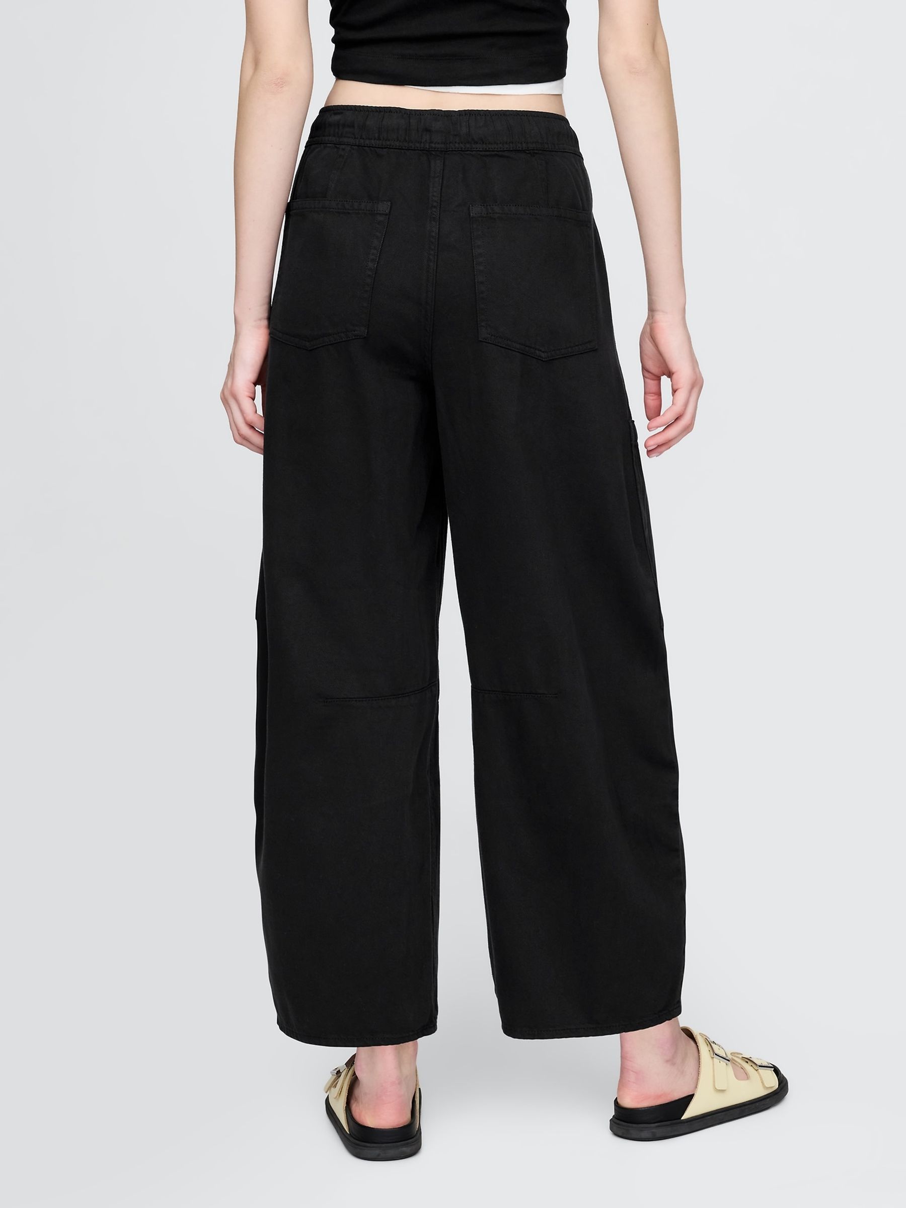 Black Mid Rise UltraSoft Easy Horseshoe Jeans - Image 3 of 10