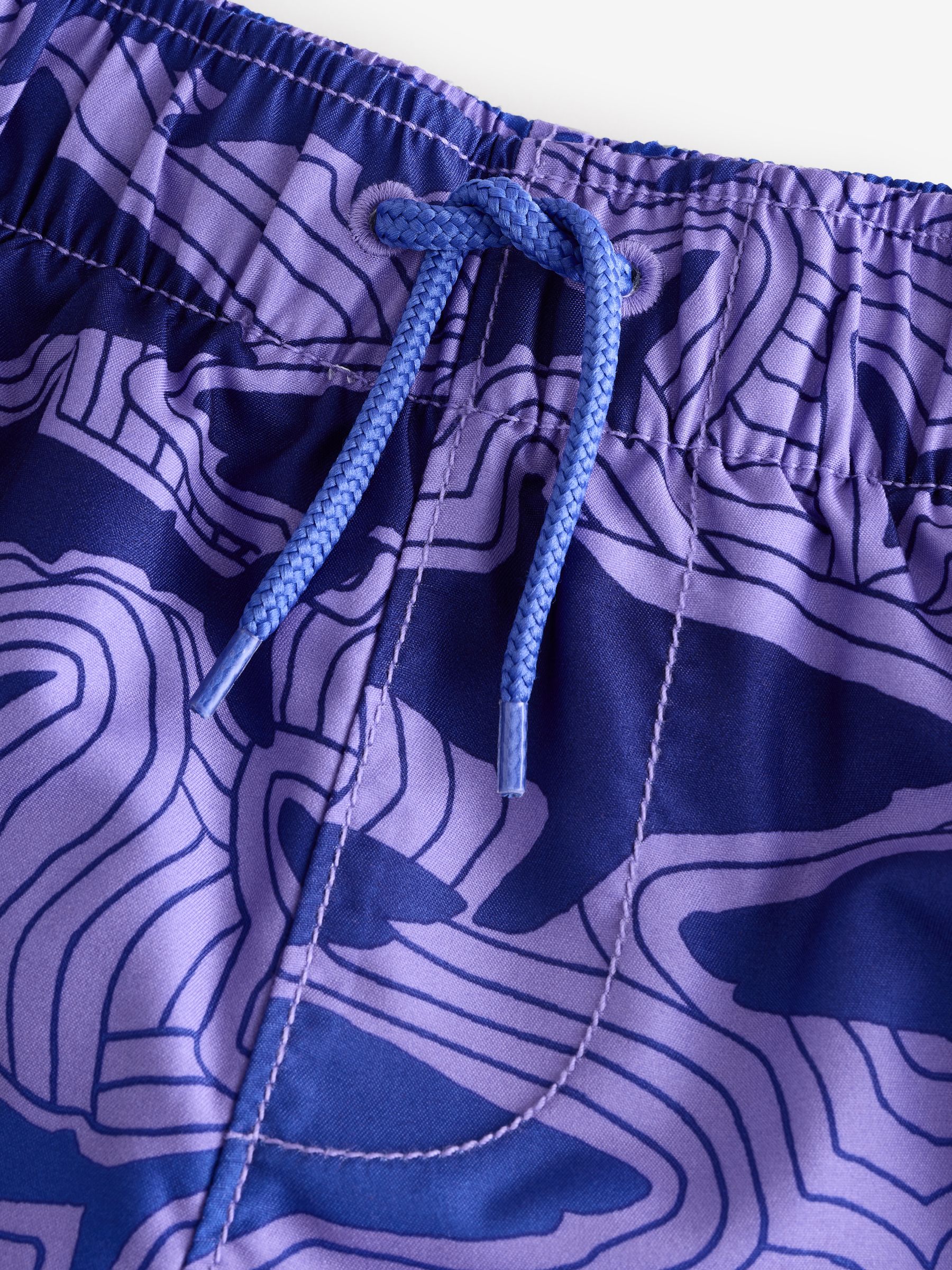 Purple Drawstring Swimming Shorts (4-13yrs) - Image 4 of 4