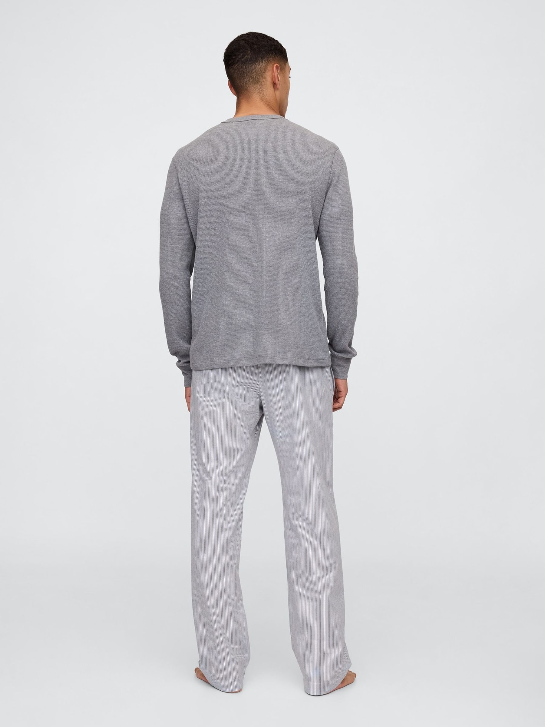 Grey Cotton Poplin Pyjama Bottoms - Image 2 of 4