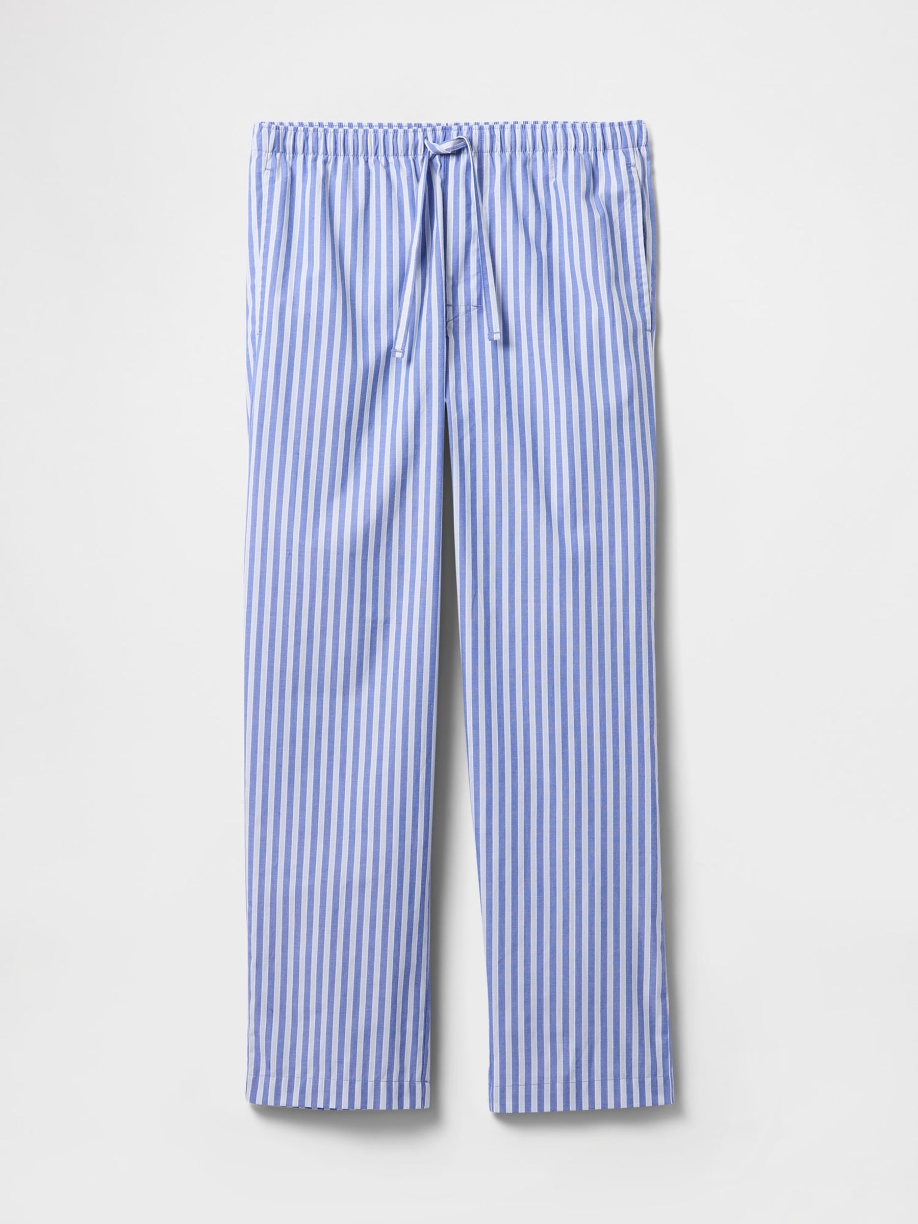 Blue Stripe Cotton Poplin Pyjama Bottoms - Image 4 of 4