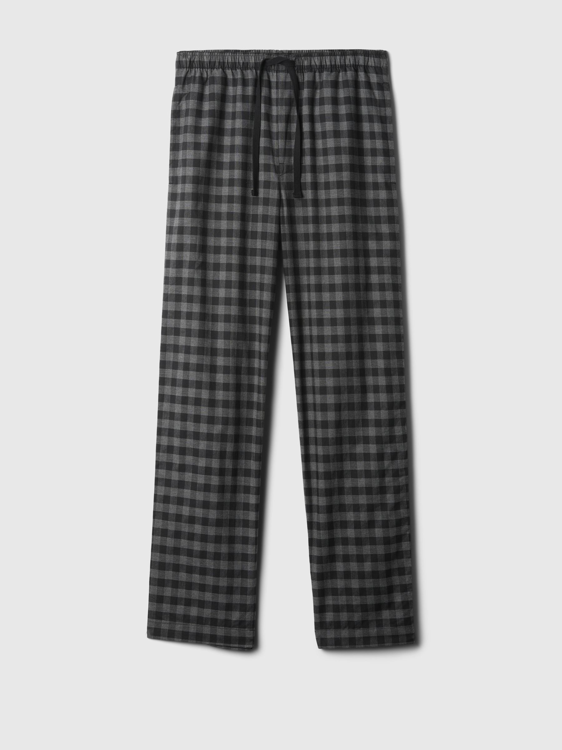 Black/Grey Check Soft Cotton Pyjama Bottoms - Image 3 of 4