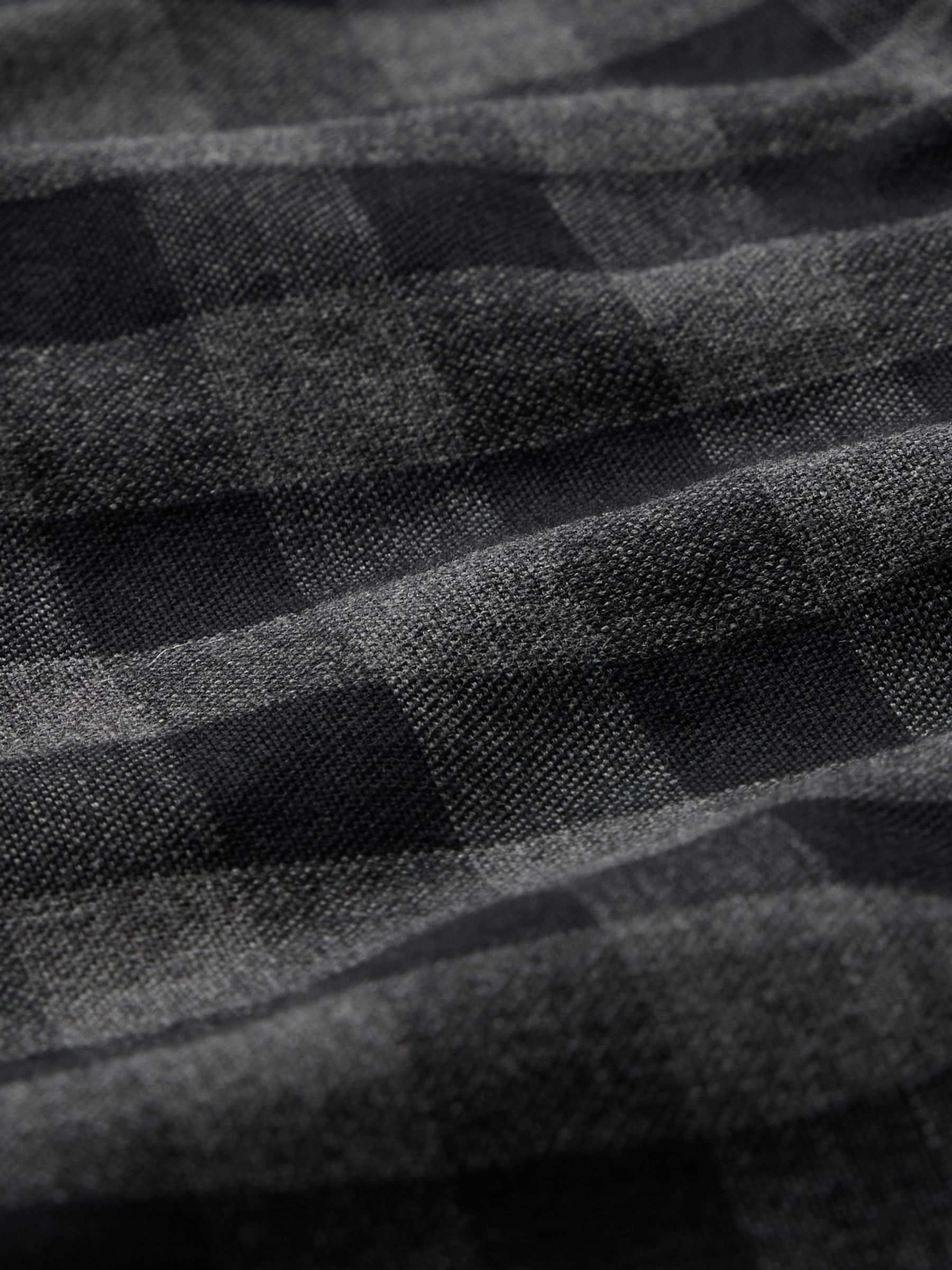 Black/Grey Check Soft Cotton Pyjama Bottoms - Image 4 of 4