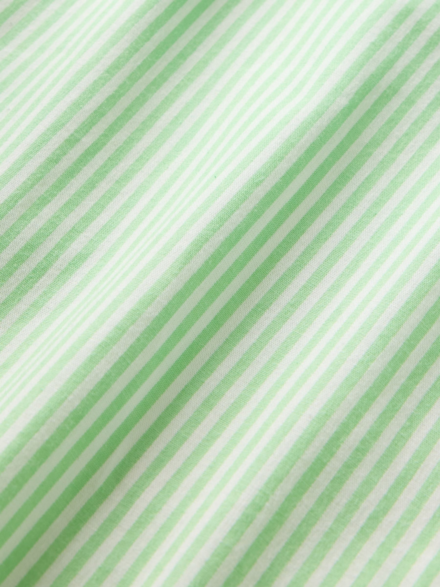 Green Stripe Trouser Cotton Poplin Pyjama Bottoms - Image 4 of 4