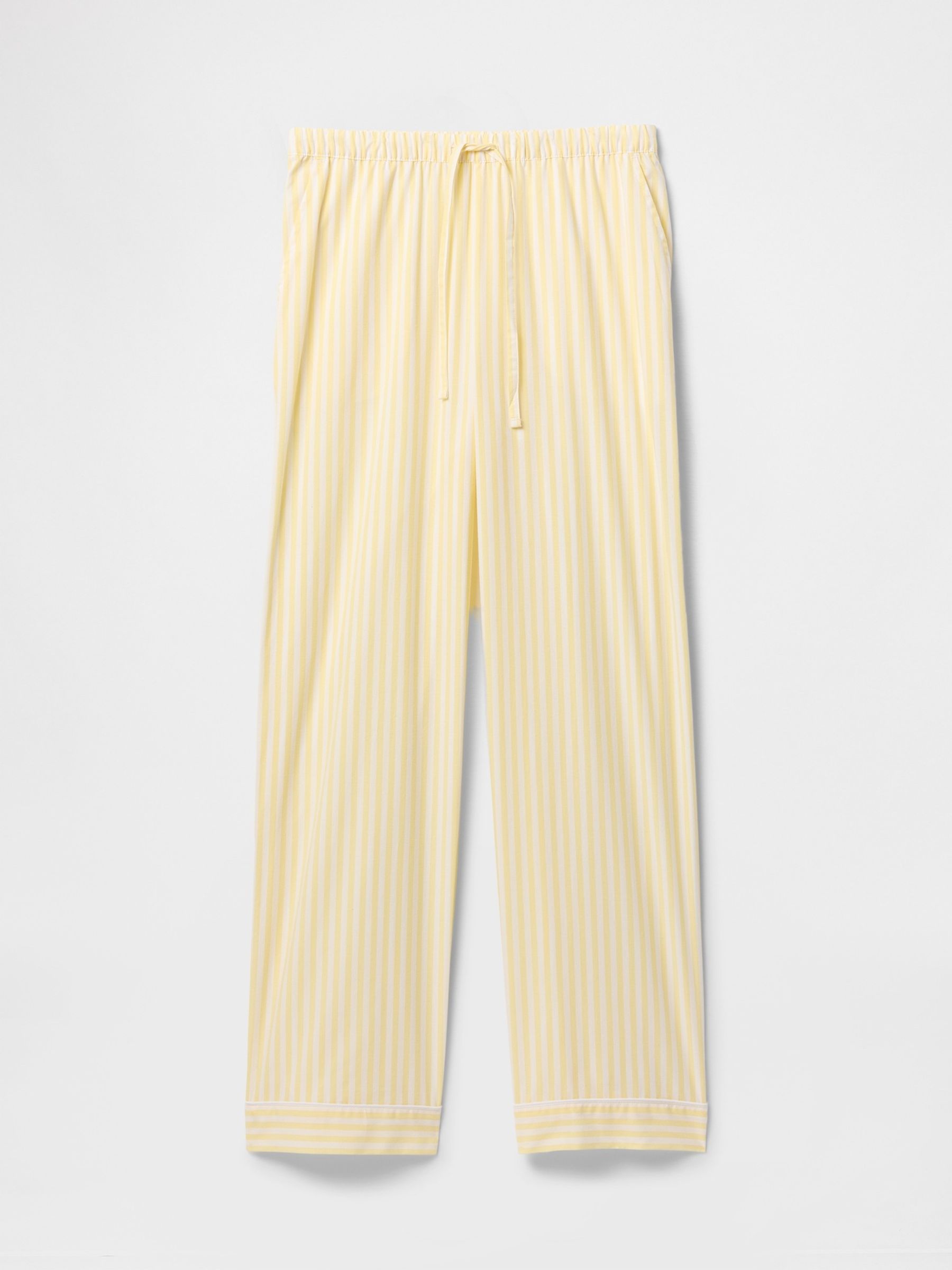 Yellow Stripe Trouser Cotton Poplin Pyjama Bottoms - Image 3 of 4