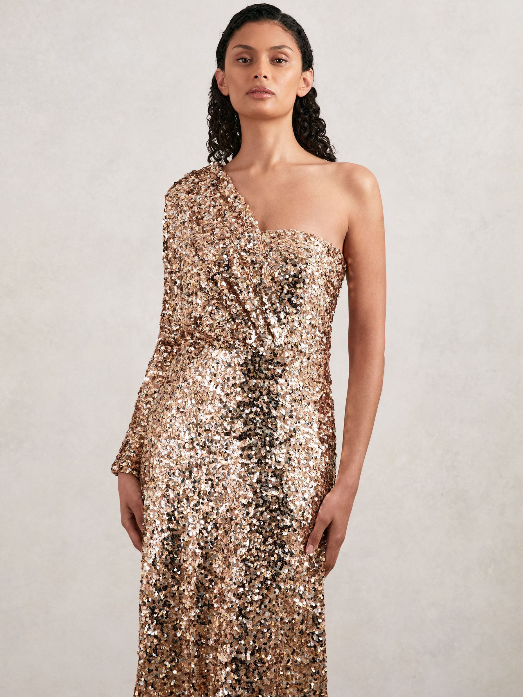 ★追跡＆関税込【HALSTON】FLOWY DRESS WITH SEQUINSワンピース ☆追跡＆関税込【HALSTON】FLOWY DRESS WITH SEQUINSワンピース
