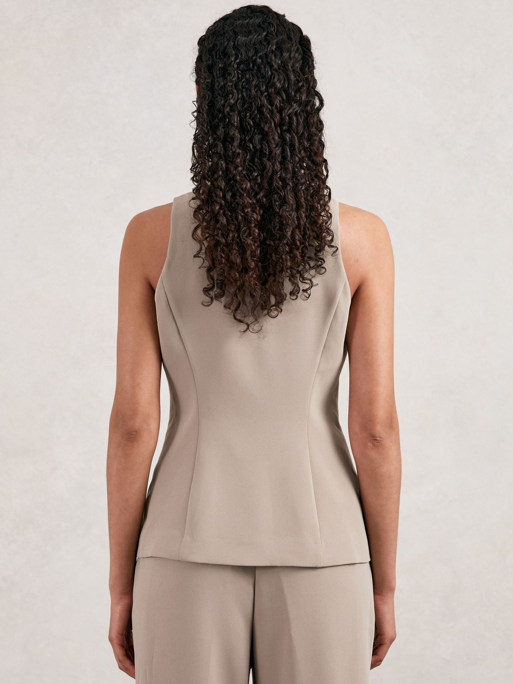 Good American Tailored Vest in Beige - image 3