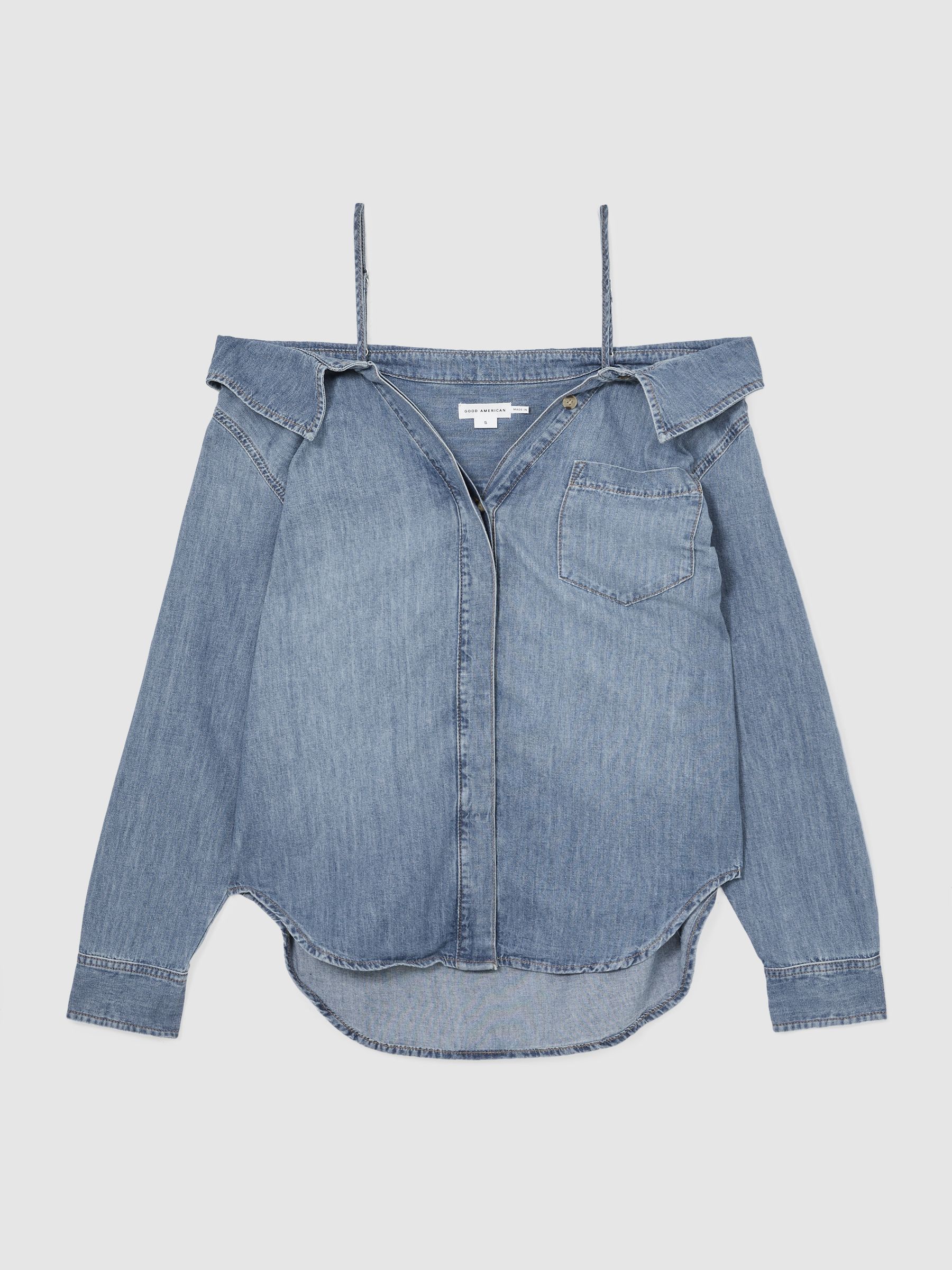 100% Cotton Shirt in Indigo Blue - Image 2 of 5