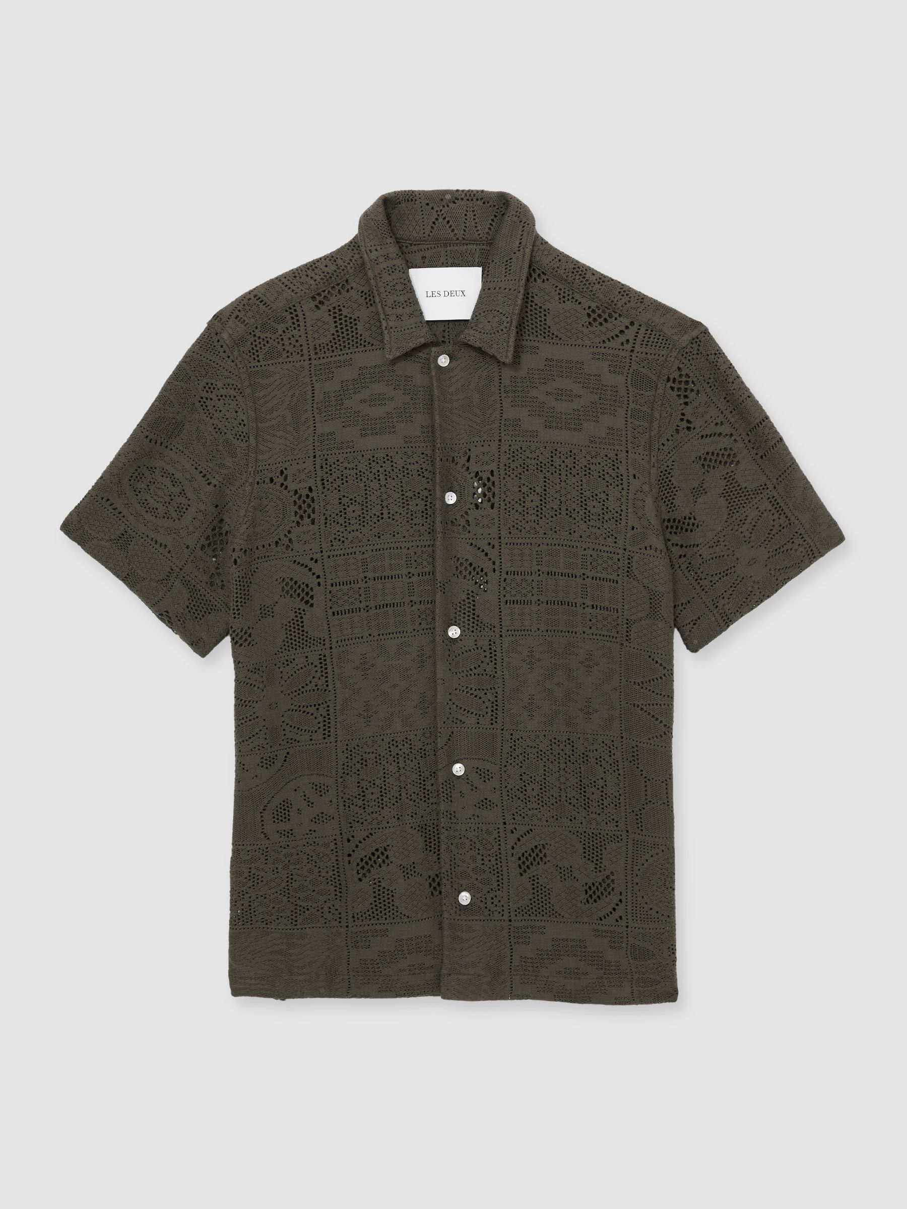 Blend Lace Shirt in Olive Green - Image 2 of 5
