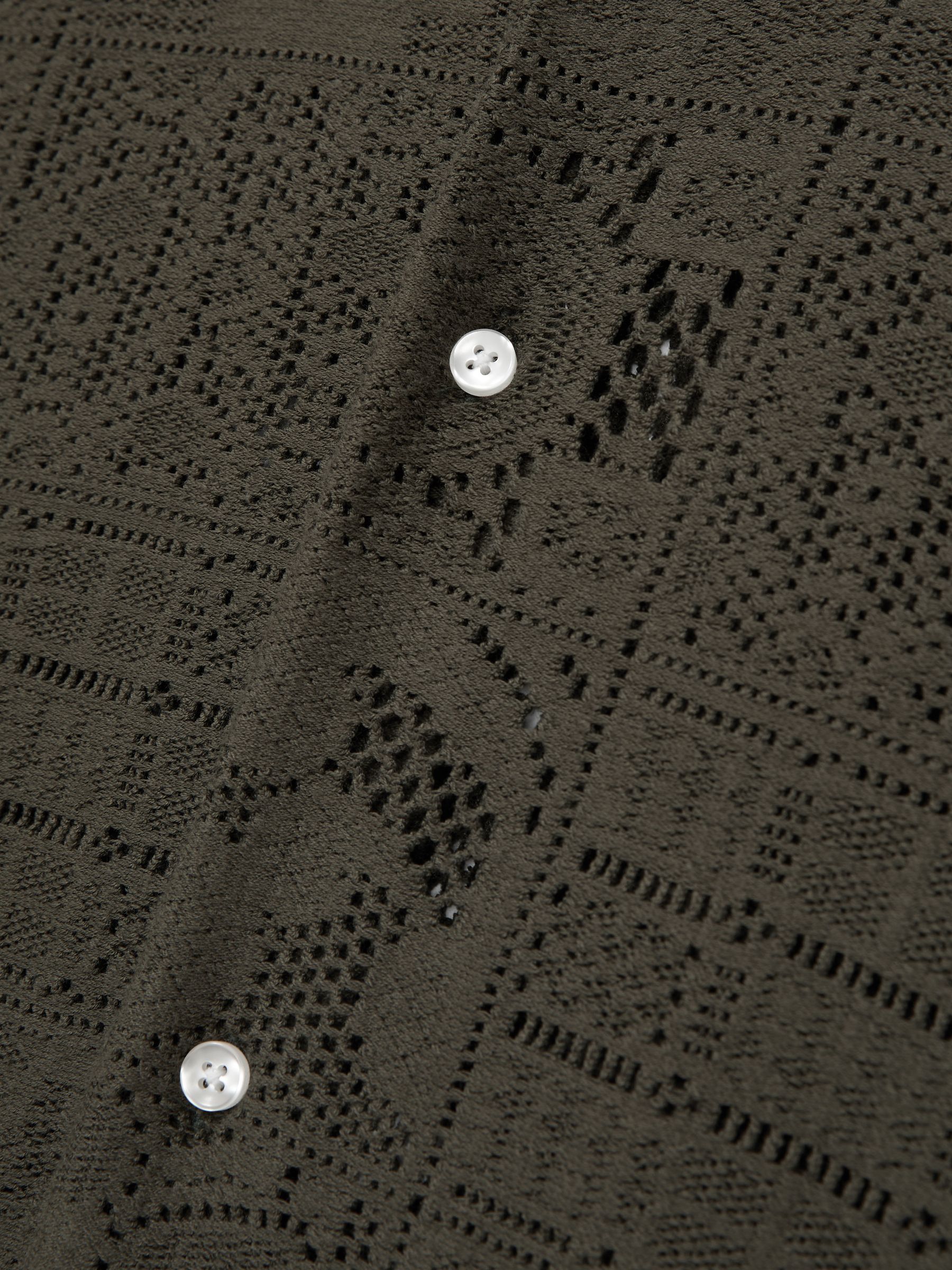 Blend Lace Shirt in Olive Green - Image 5 of 5