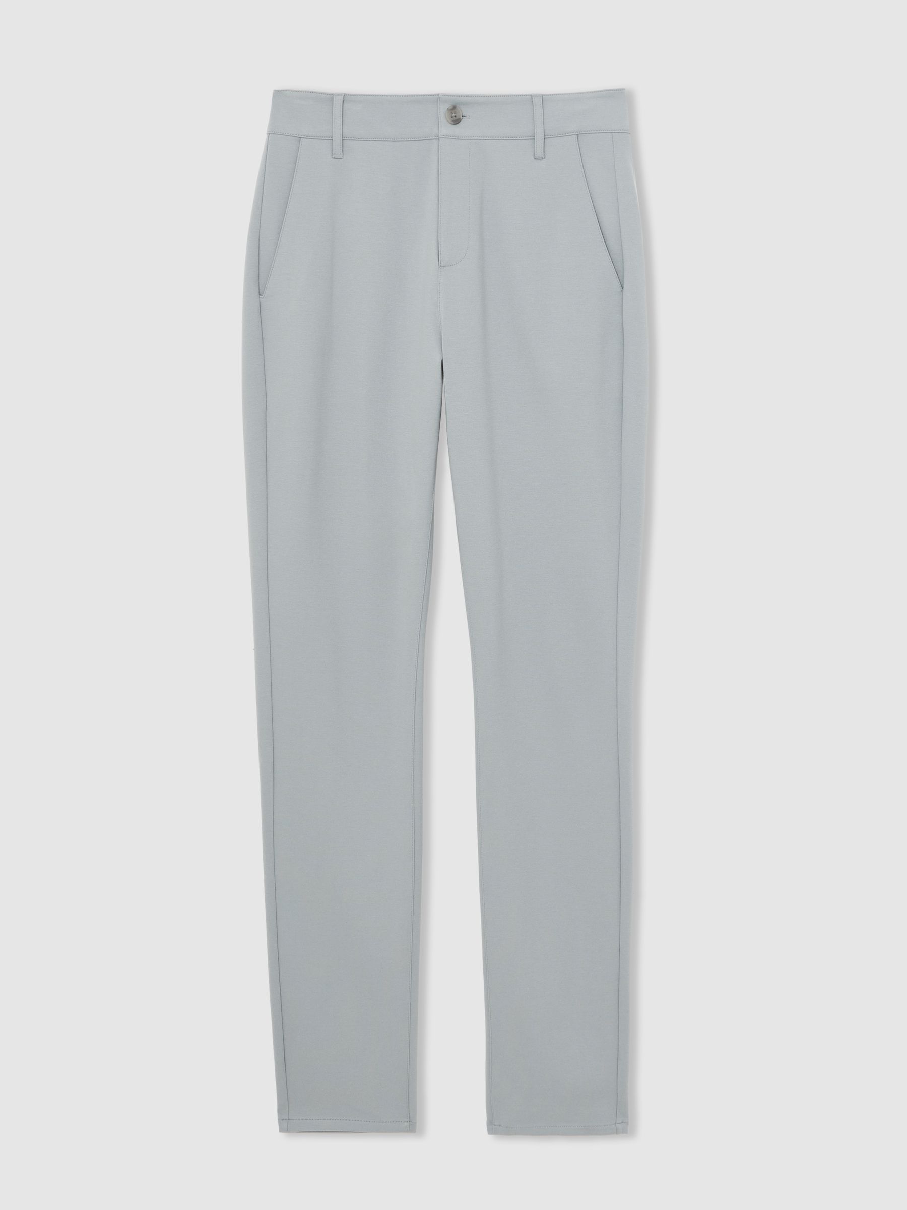 Paige Slim-Fit Stretch Trousers in Moon Shadow Blue - Image 2 of 6