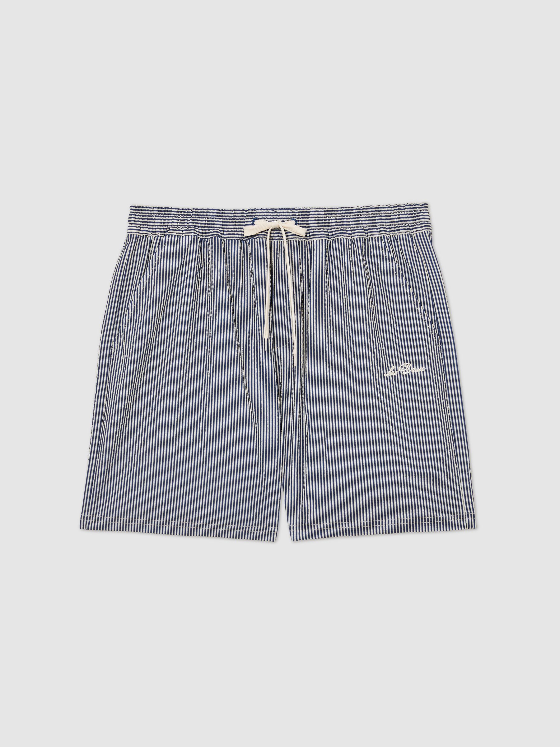 Swim Shorts in Blue Stripe - Image 1 of 2
