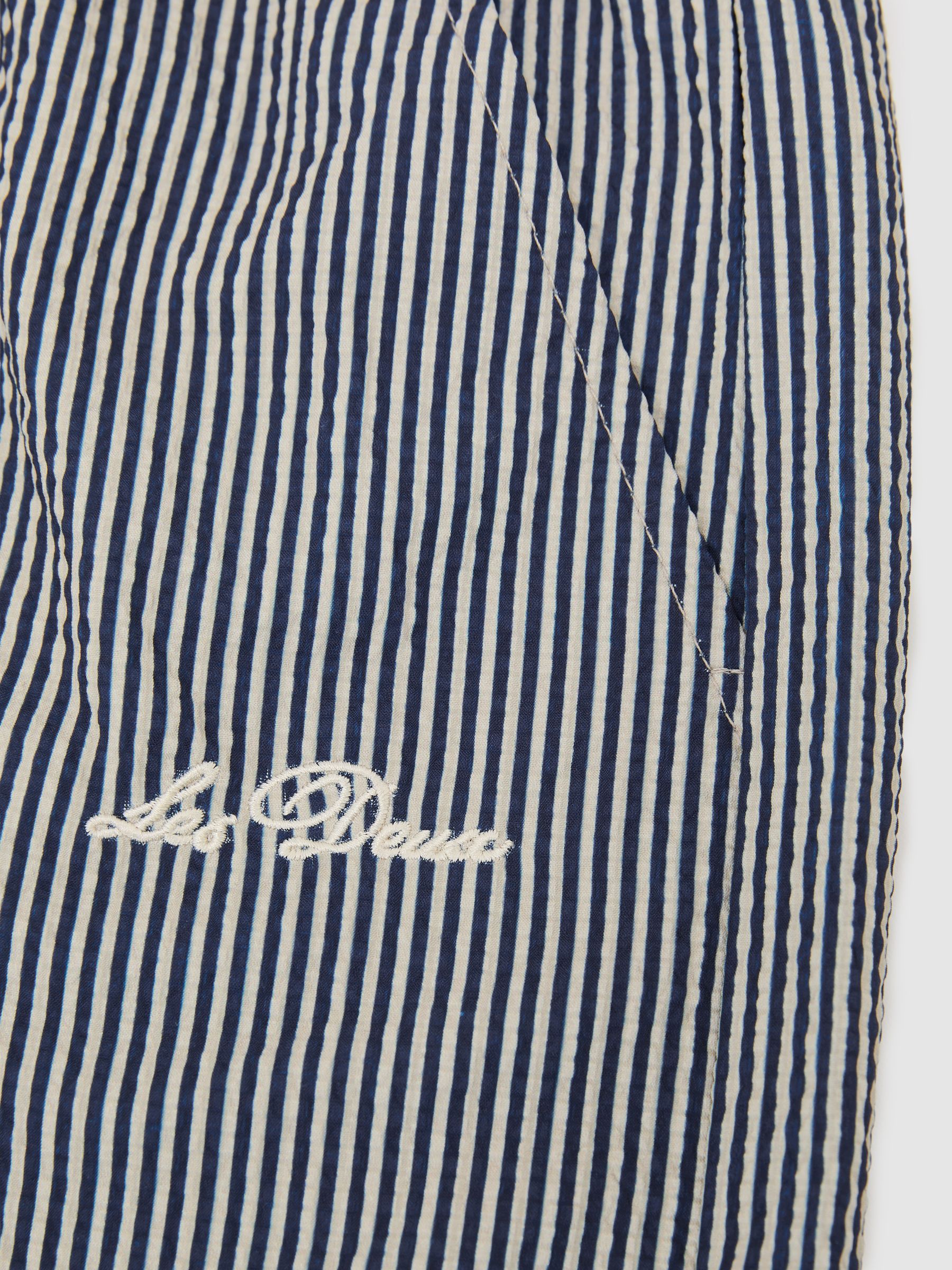 Swim Shorts in Blue Stripe - Image 2 of 2 Swim Shorts in Blue Stripe - Image 2 of 2