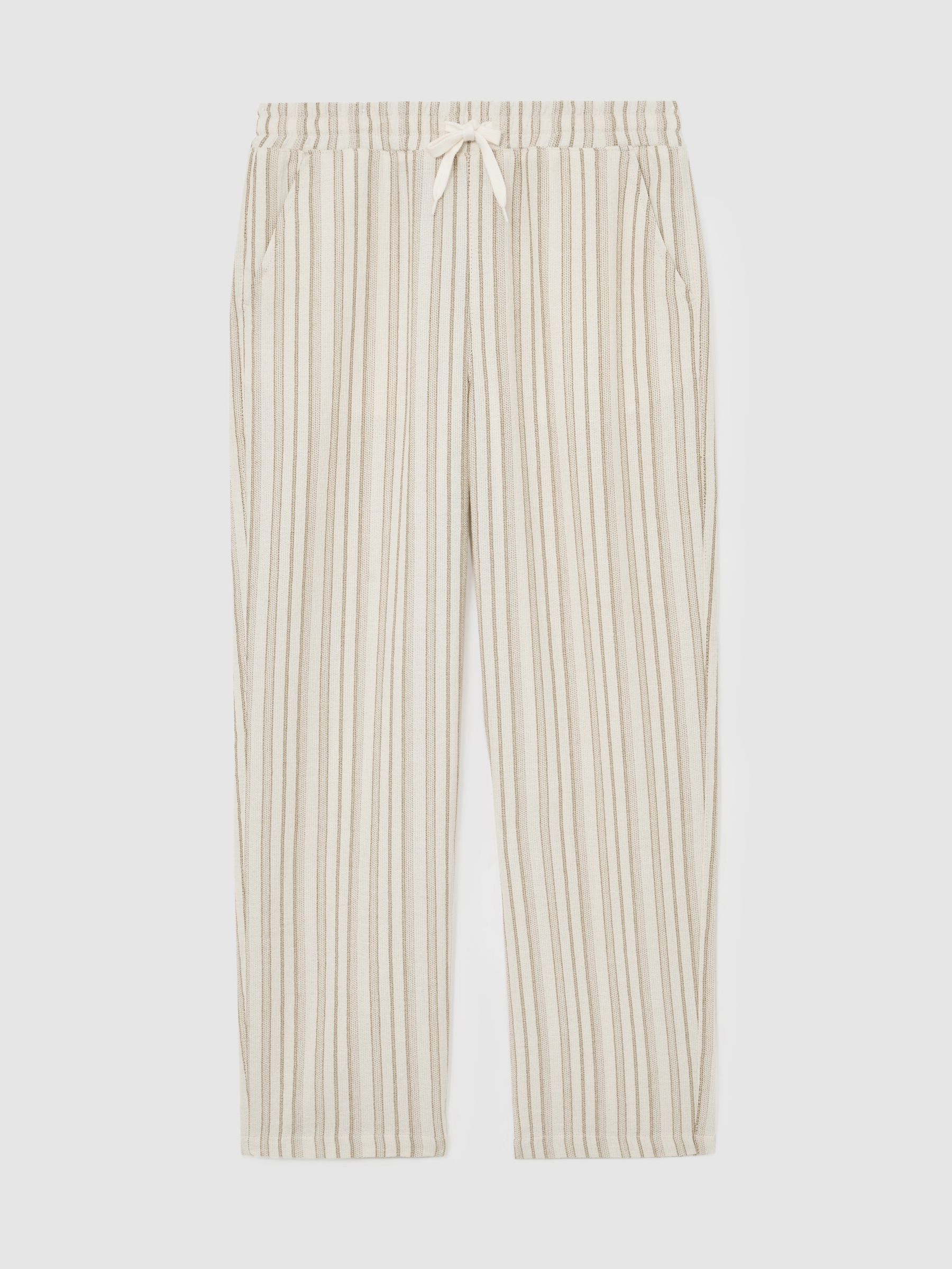 Houston Stripe Joggers in Ivory - image 1