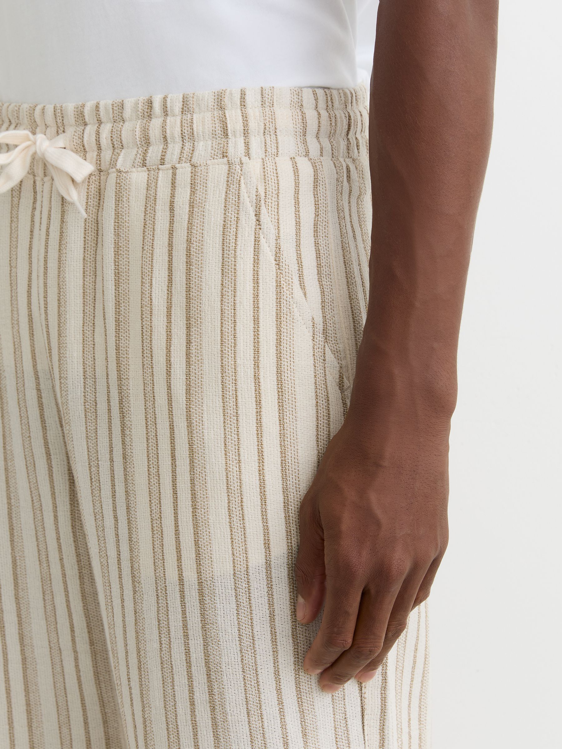 Houston Stripe Joggers in Ivory - image 5