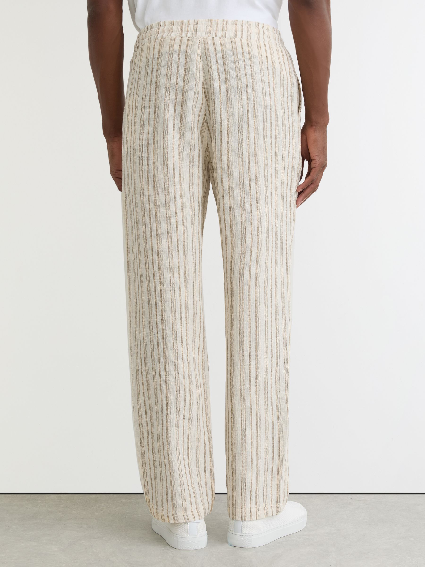 Houston Stripe Joggers in Ivory - image 4