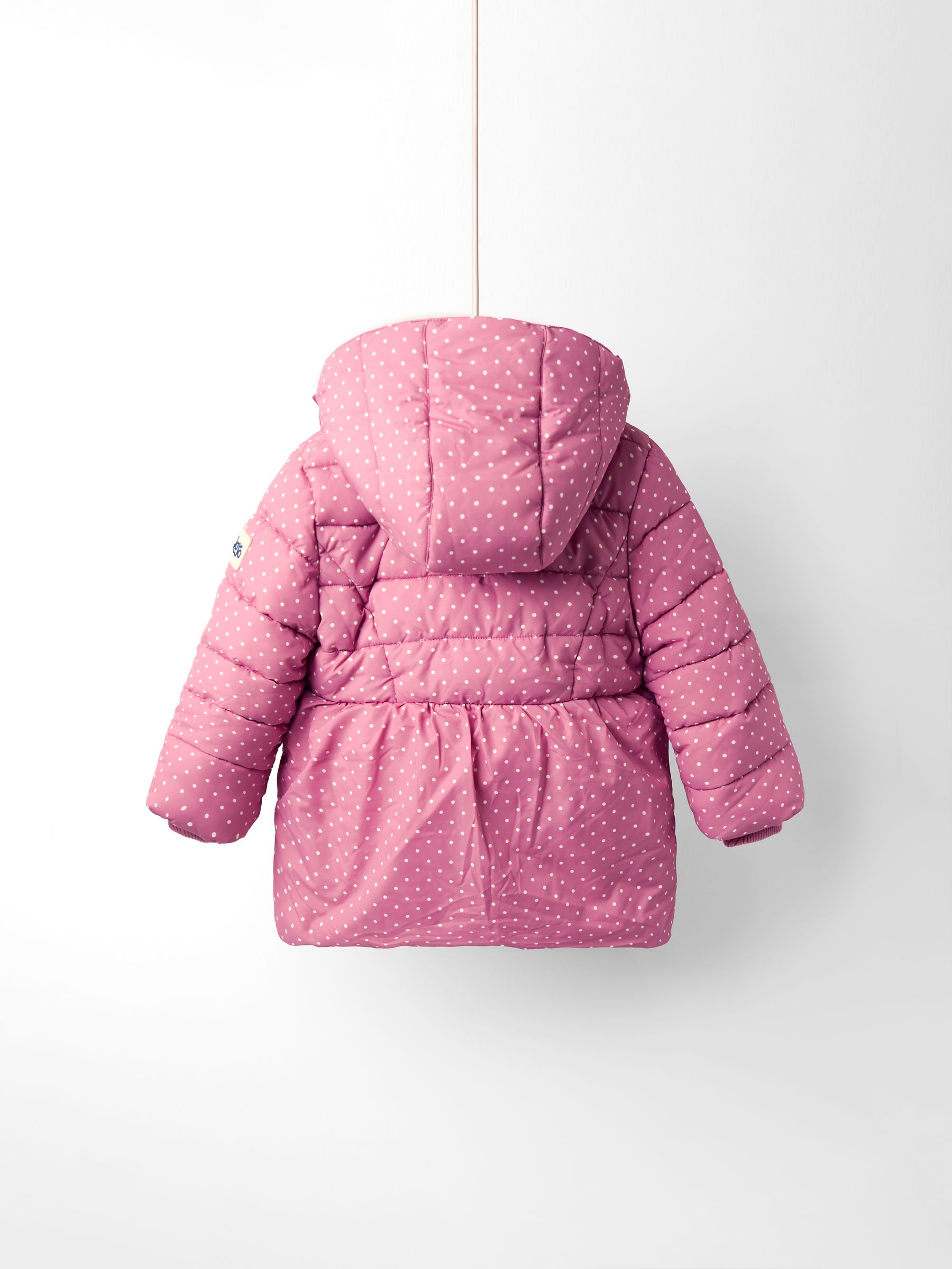 Pink Fleece Lined Puffer Coat - Image 2 of 9