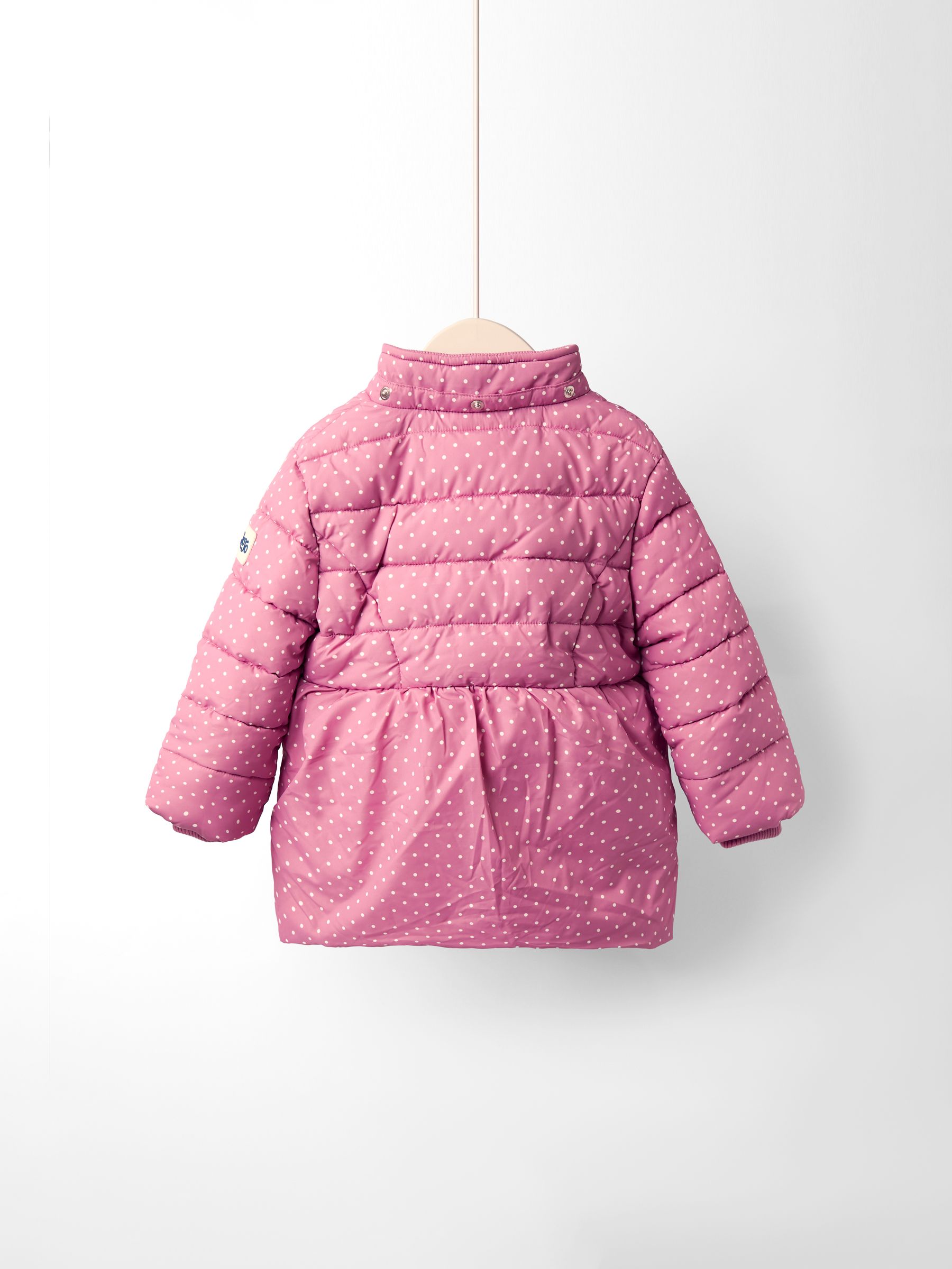Pink Fleece Lined Puffer Coat - Image 4 of 9